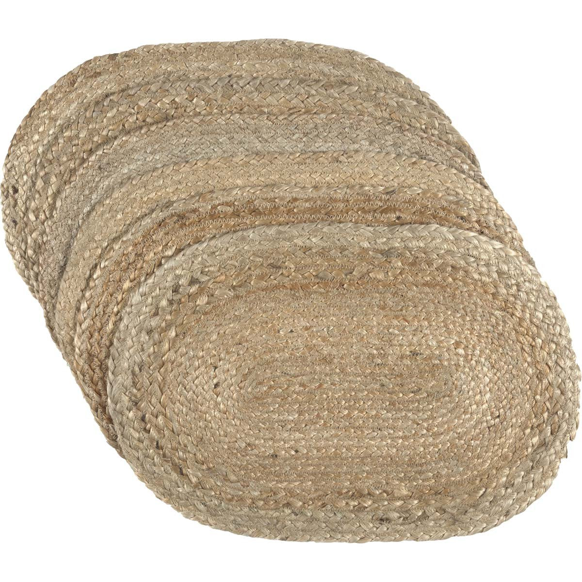 VHC Brands Coastal Farmhouse Jute Placemat, Natural, 12x18, Set of 6