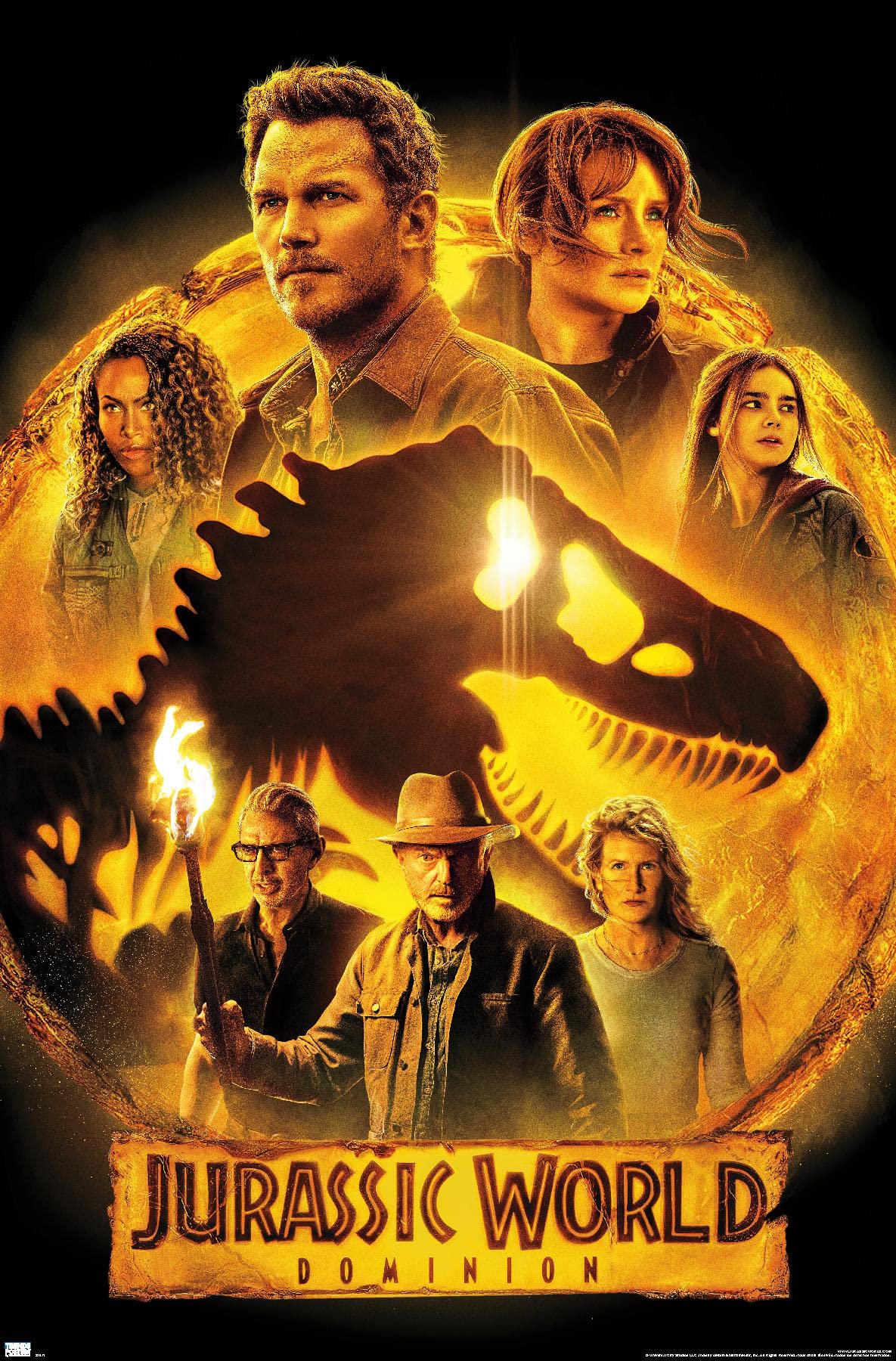 Trends International Jurassic World: Dominion - Group One Sheet Wall Poster, 22.375'' X 34'', Unframed Version