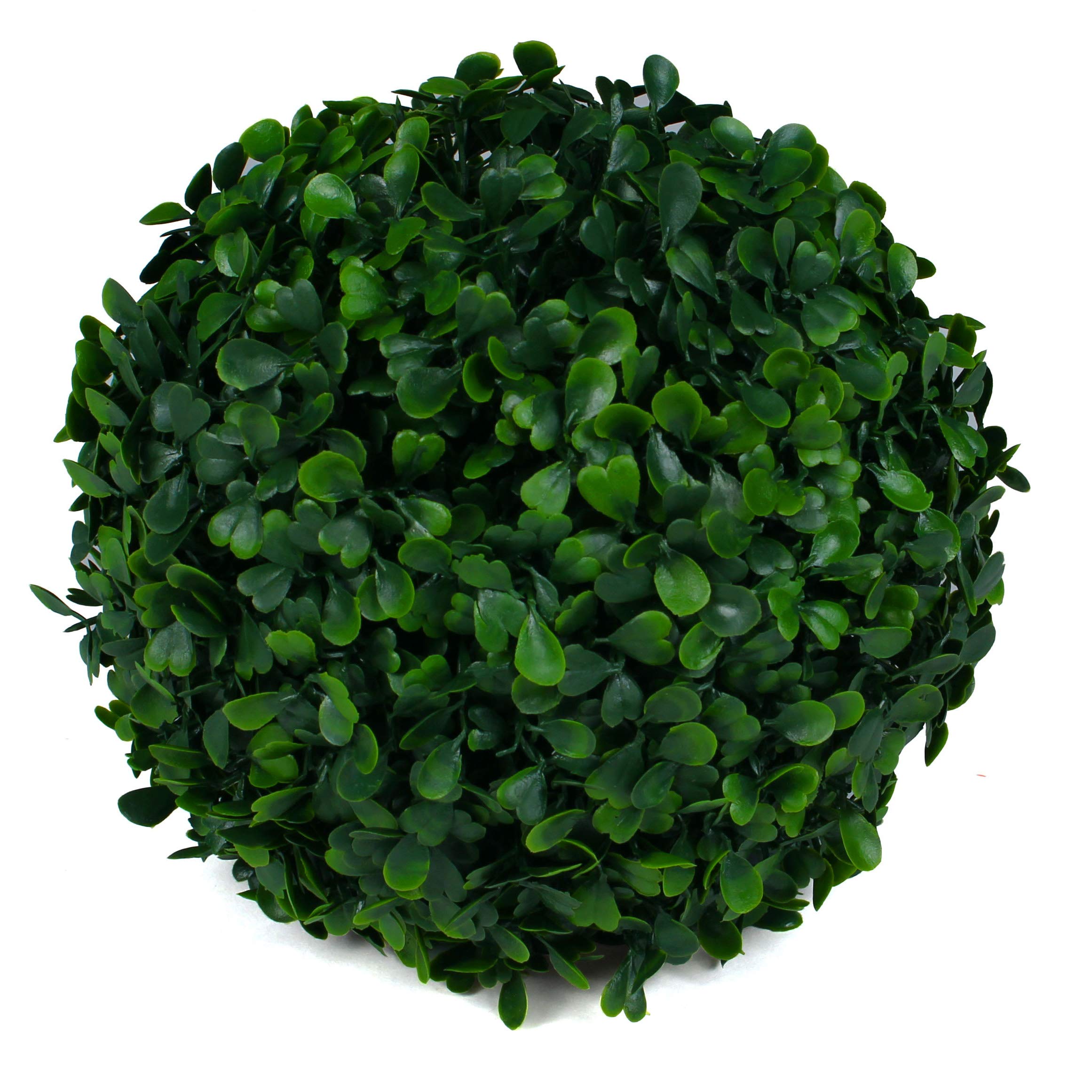 3rd Street Inn Small Boxwood Topiary Ball - Artificial Plant Set - Indoor/Outdoor Wedding Party Decor - Faux Foliage Garden Sphe