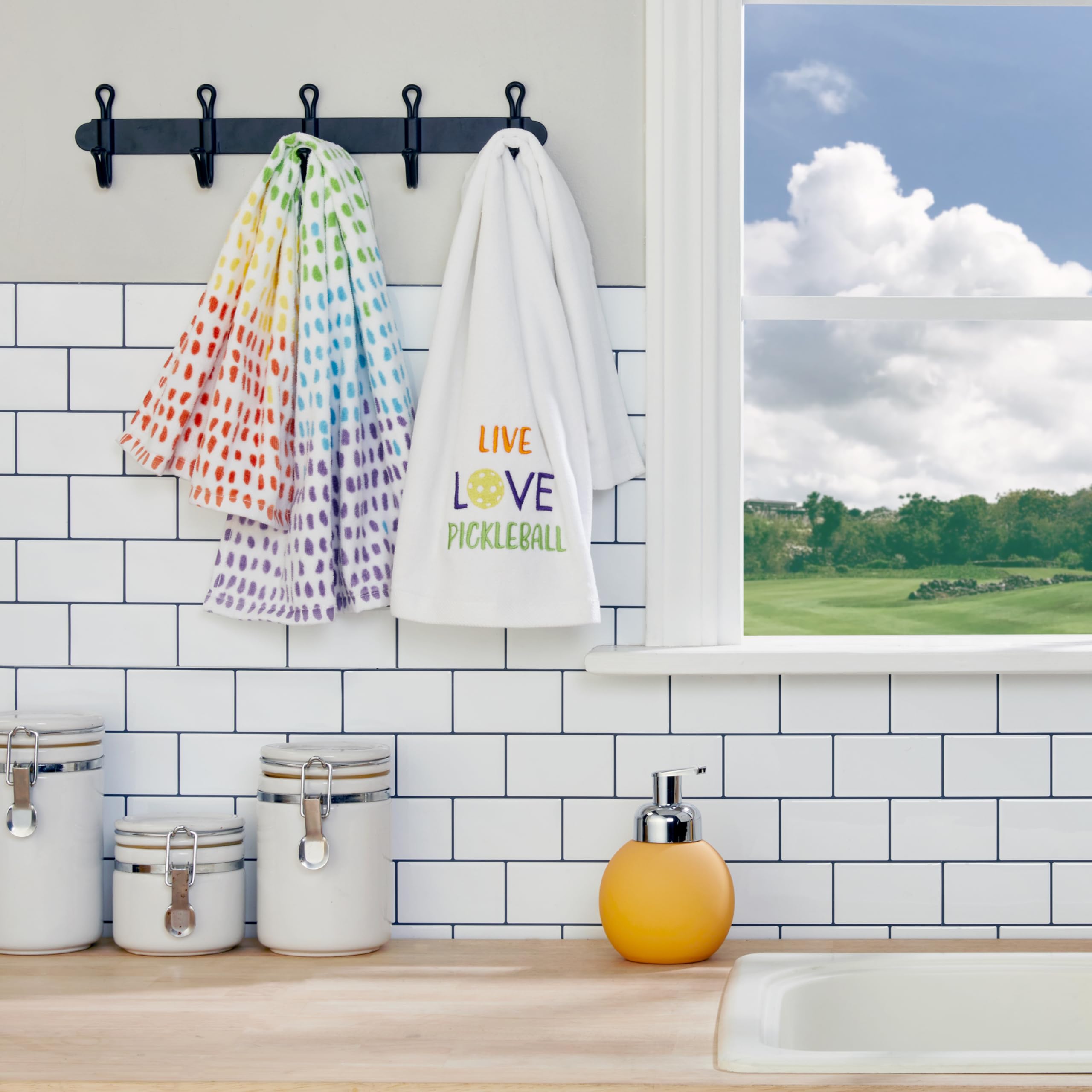Skl Home Live Love Pickleball Hand Towel (2-Pack)