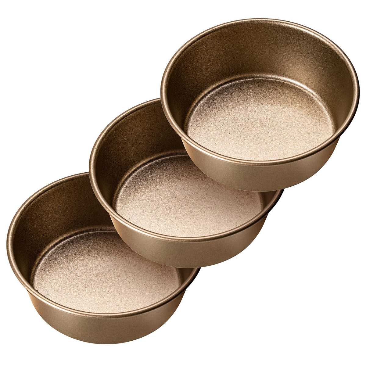 Yomvzake Air Fryer Mini Pie Pan Tart Tins, Jumbo Muffin Cupcake Pan 4 Inch Air Fryer Hamburger Bun Mold, 3Pcs Non-Stick Air Frye