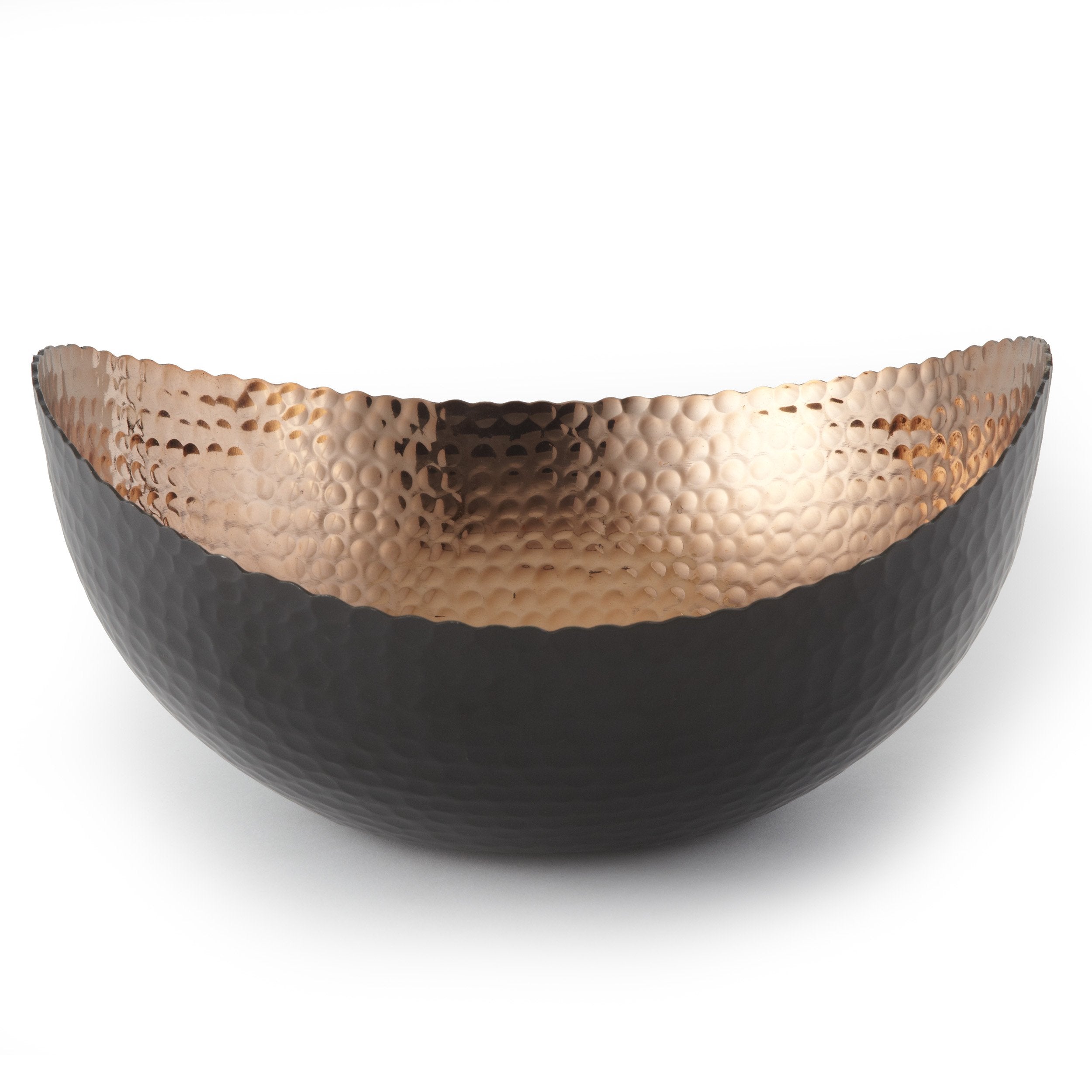 Elegance Eclipse Bowl, 10'' X 9.75'', Black/Copper