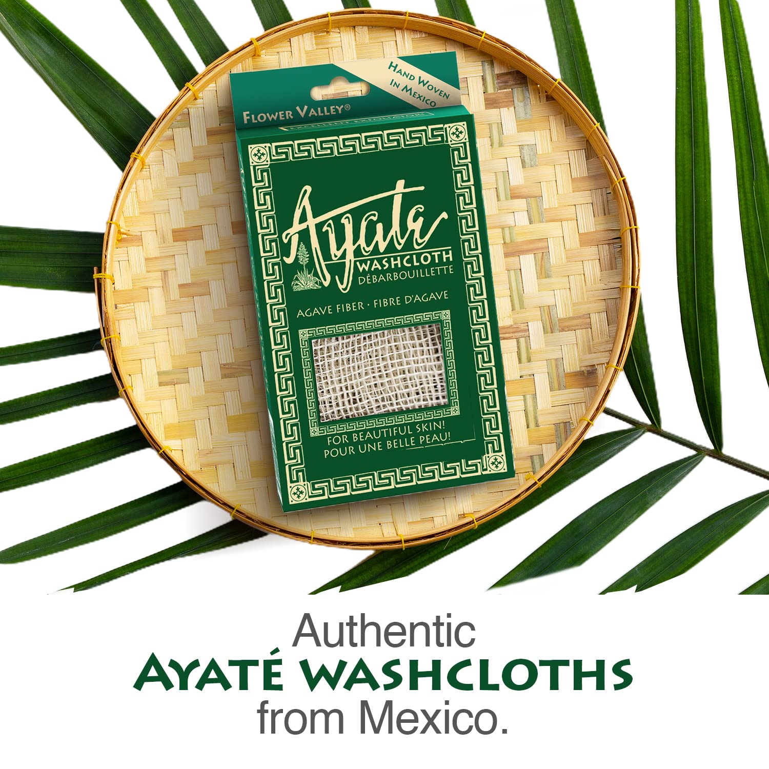 Ayate Washcloth, Face & Body Exfoliating Wash Cloth For Shower, Body Loofah Alternative, Scrub Towel, Resists Mold, Made From Ag