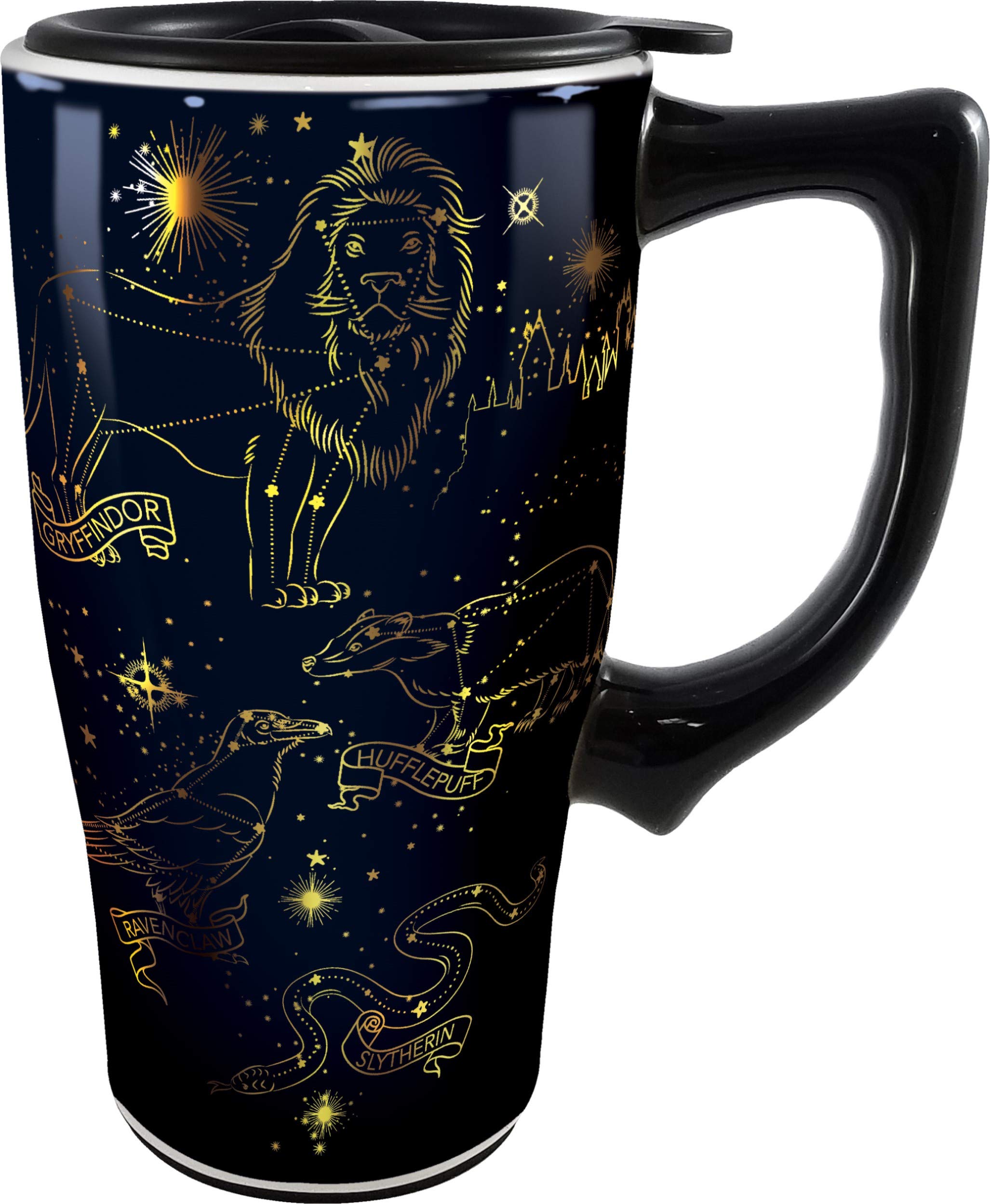 Spoontiques  Ceramic Travel Mugs  Harry Potter Constellations Cup  Hot Or Cold Beverages  Gift For Coffee Lovers