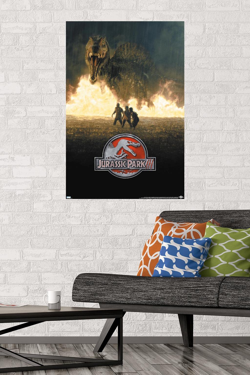 Trends International Jurassic Park 3 - Run Wall Poster, 22.375'' X 34'', Premium Unframed Version