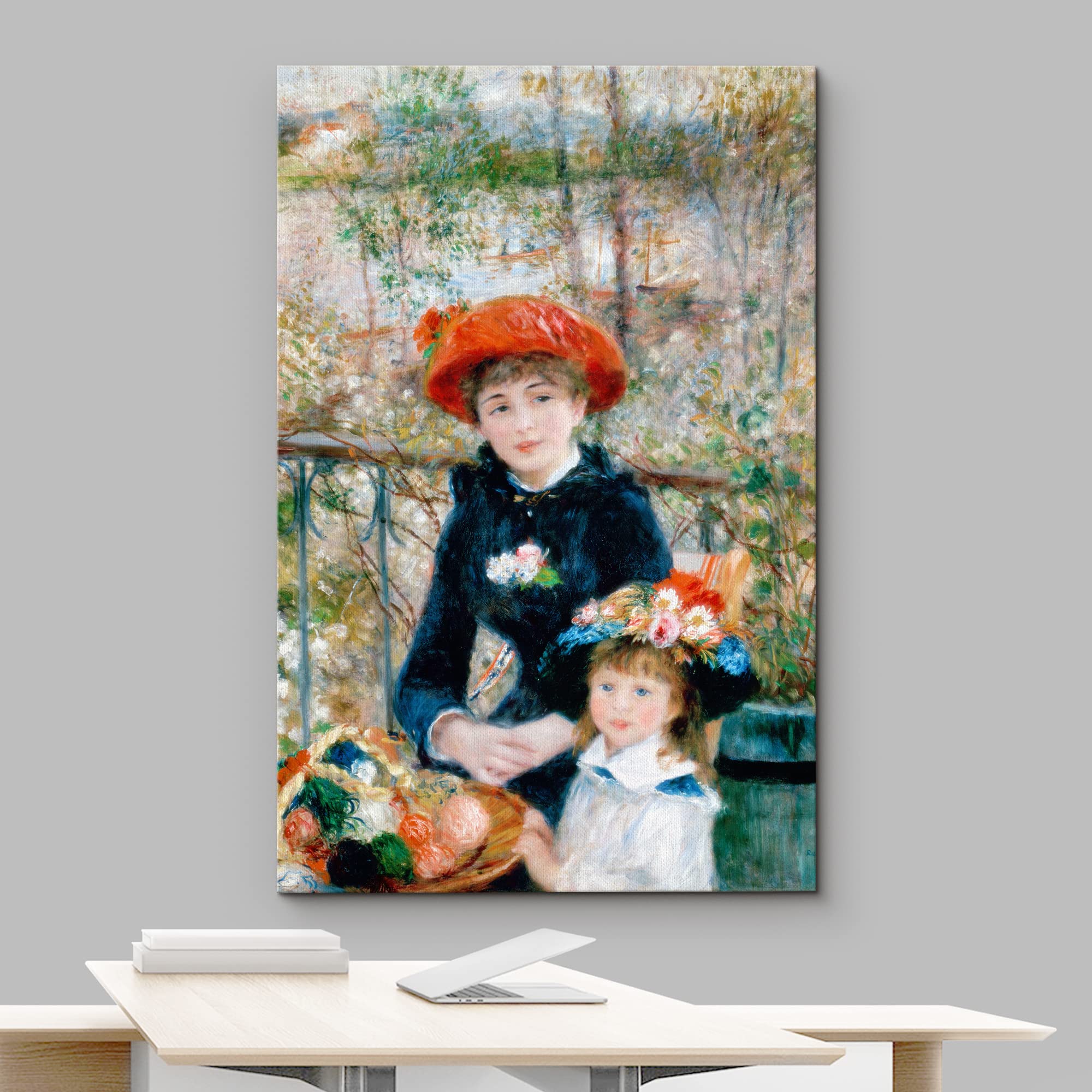 Wall26 Canvas Print Wall Art Two Sisters On The Terrace By Pierre Renoir People Historic Illustrations Fine Art Traditional Scen