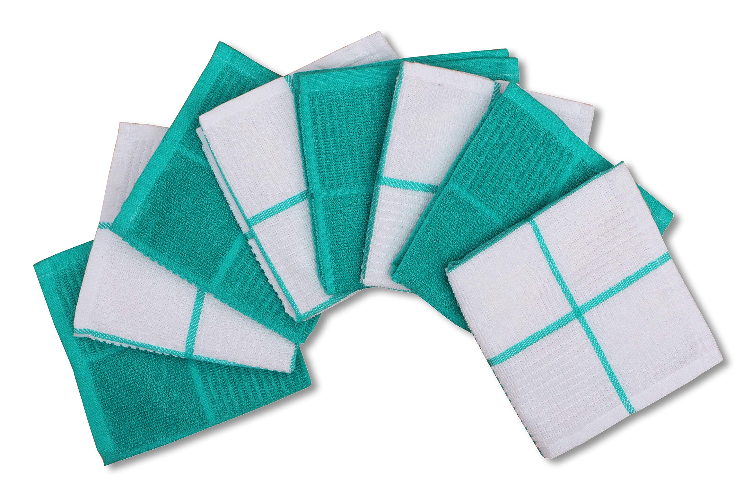 Amour Infini Terry Dish Cloths Set Of 8 Highly Absorbent, Super Soft Kitchen Dishcloths Reusable Quick Dry Dish Rags For Cleanin