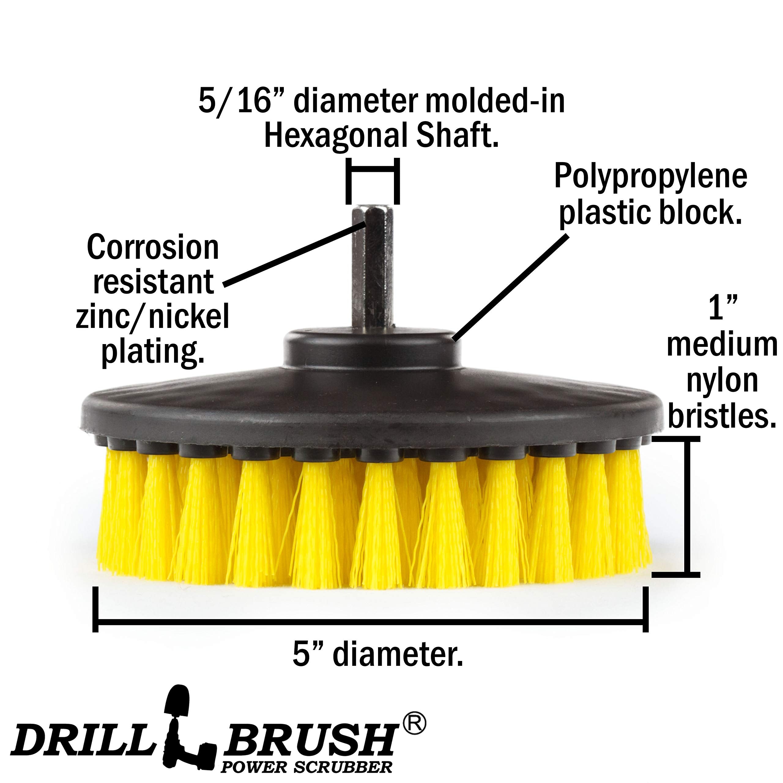 Bathroom Cleaning Brush - Grout And Tile Cleaning Brush - Shower Cleaning Brush - Corner Scrub Brush - Bathtub Cleaner Brush - T