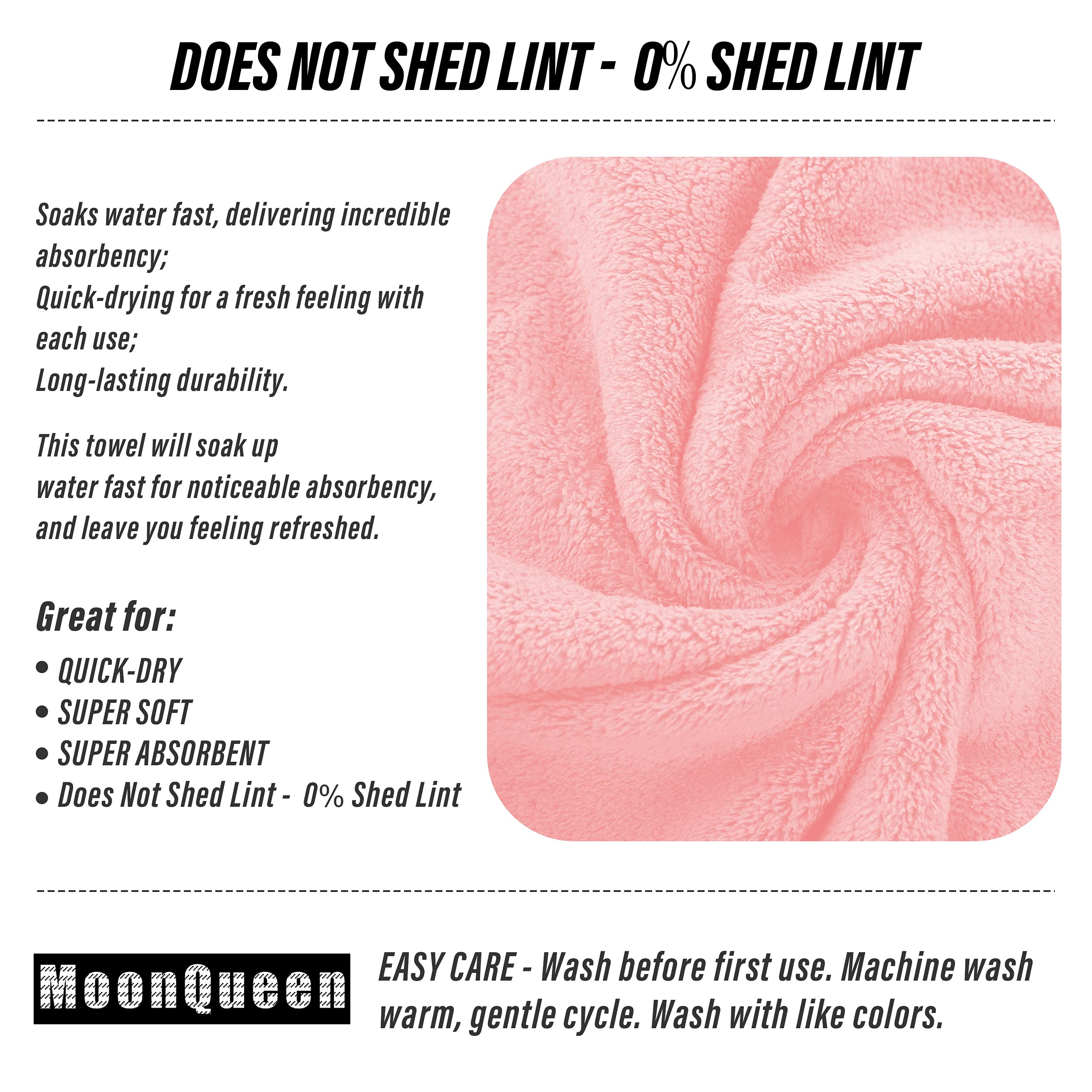 Moonqueen 18 Pack Premium Hand Towels - Quick Drying - Microfiber Coral Velvet Highly Absorbent Towels - Multipurpose Use As Hot