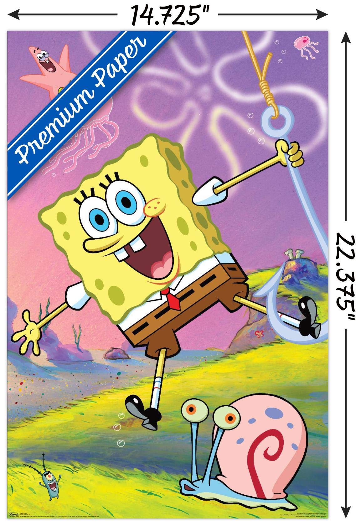Trends International Spongebob Wall Poster - 14.725" x 22.375", Premium Unframed Version, Model POD9903S