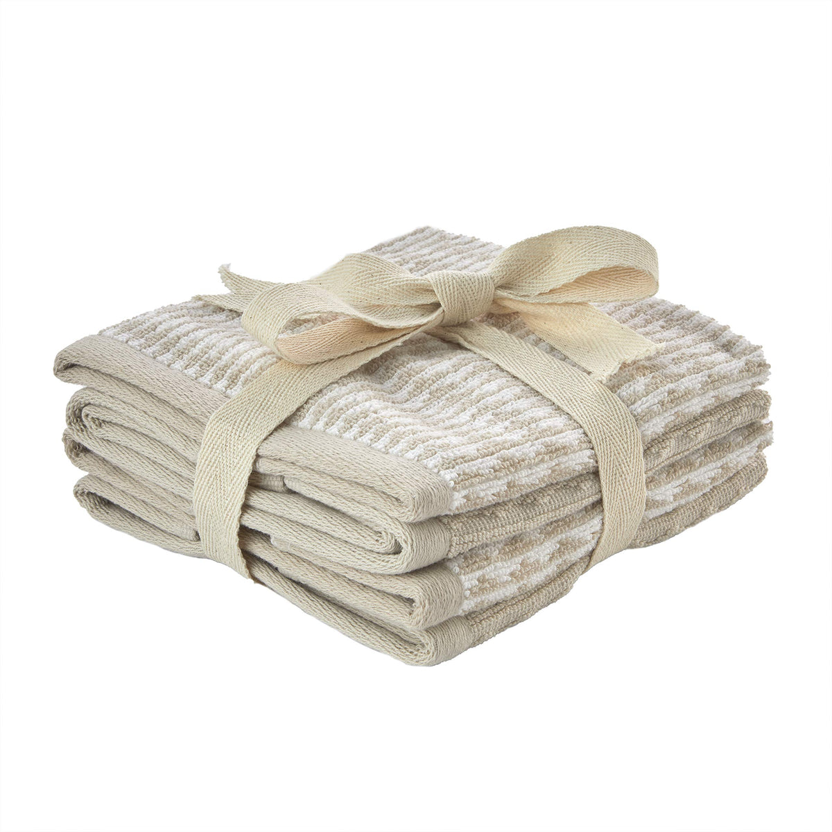 Skl Home Longborough Washcloth (4-Pack), Tan
