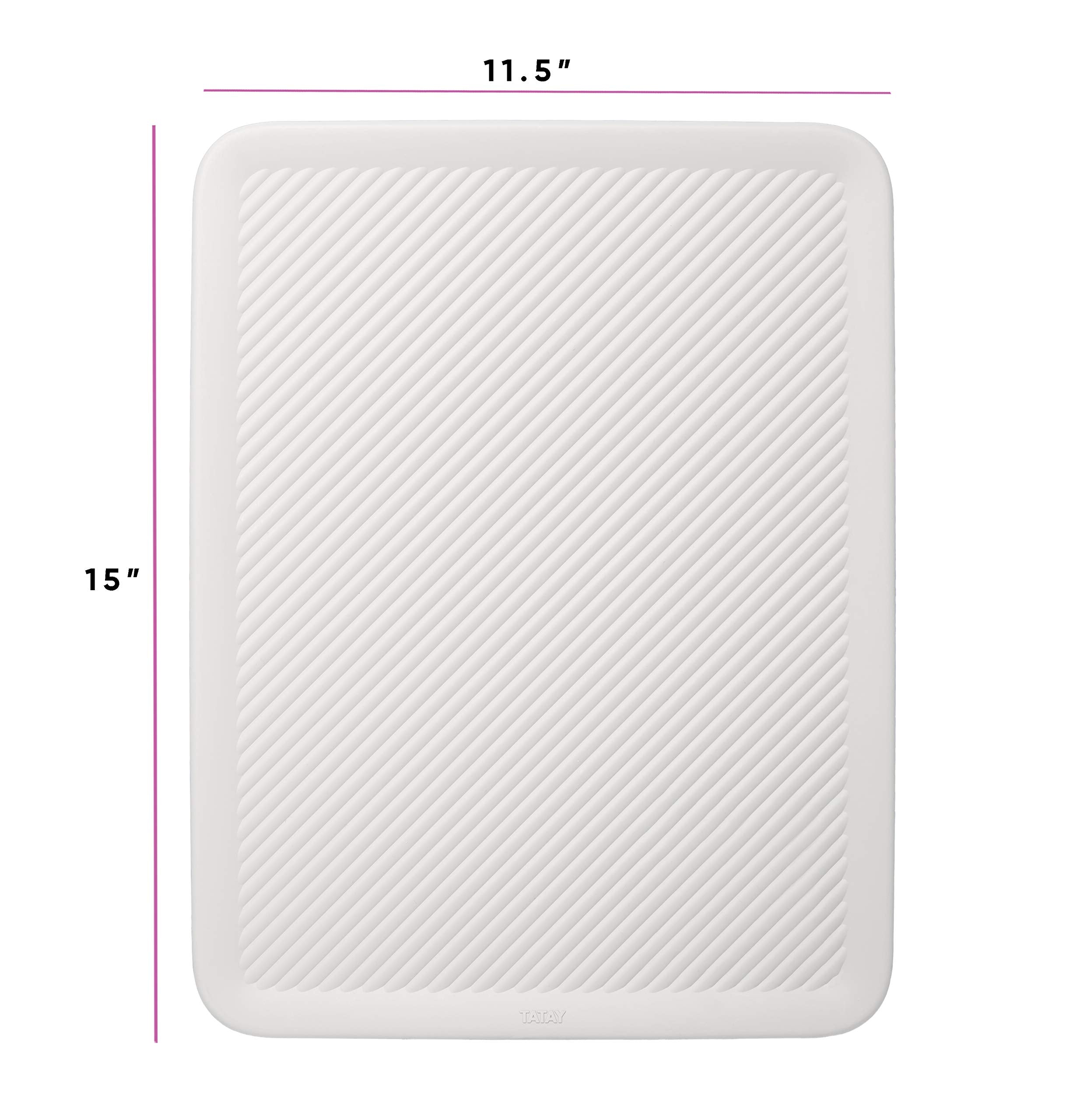 Superio Ribbed Collection Lid For Decorative Plastic Open Home Storage Bins Organizer Baskets, Large White - For Organizing Clos