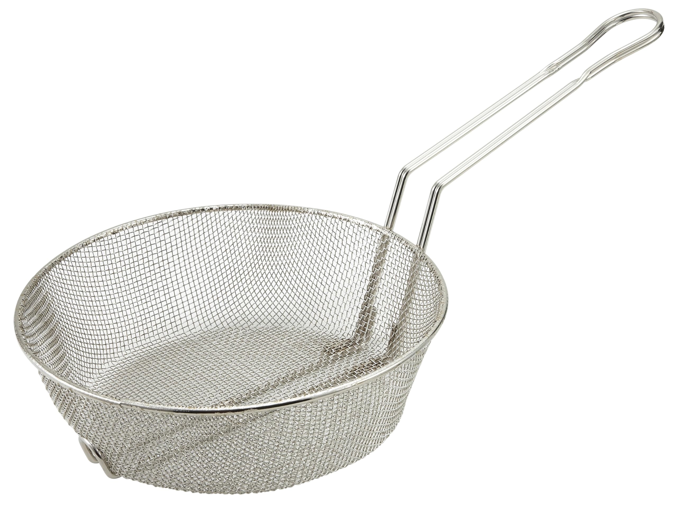 Winco Culinary Basket, 8-Inch Diameter, Fine Mesh