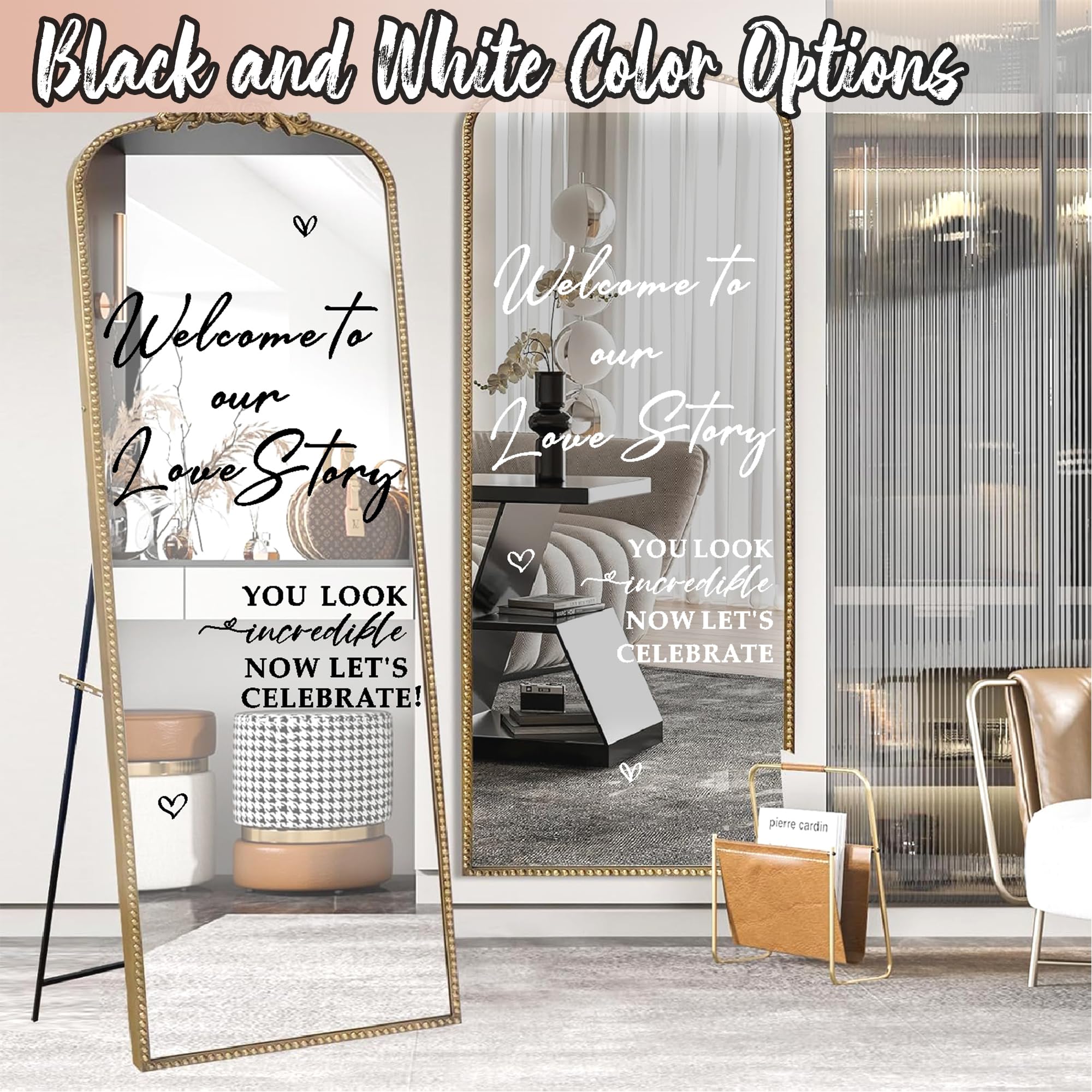 Wedding Welcome Signs Wedding Stickers Welcome To Our Love Story Sign Decals Selfie Mirror Decals For Wedding Party Borad Just M