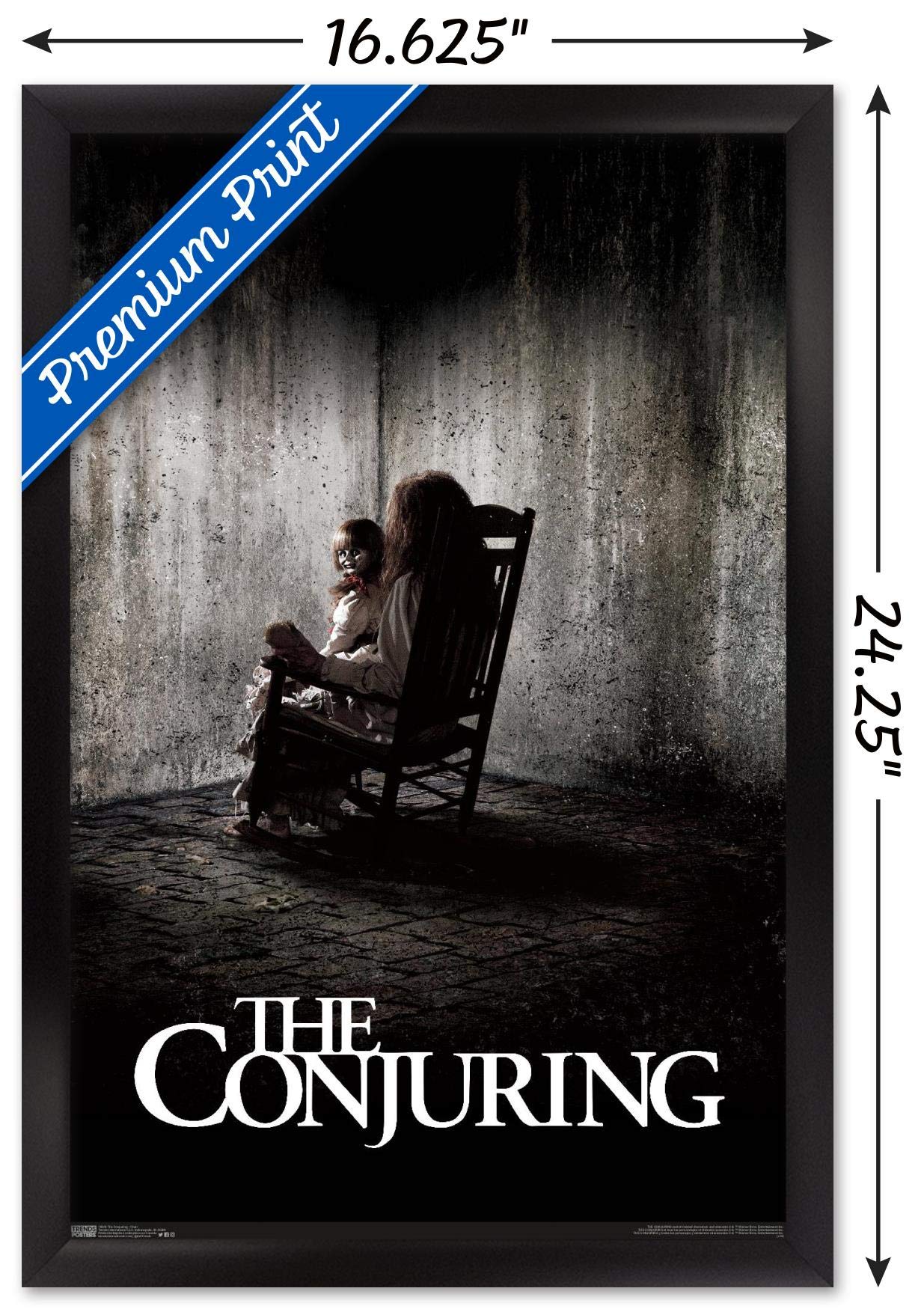 Trends International The Conjuring - Chair Wall Poster, 14.725'' X 22.375'', Black Framed Version