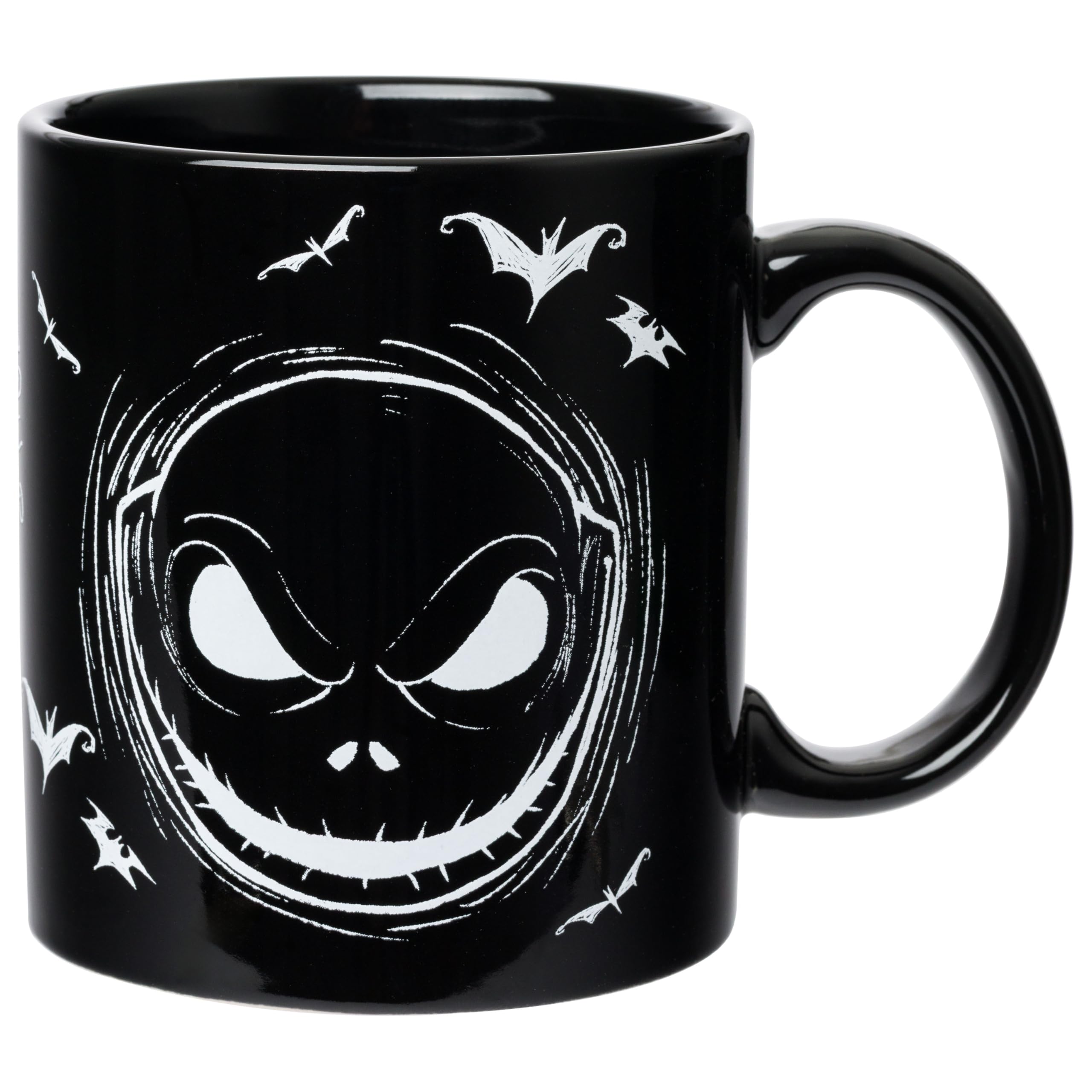 Silver Buffalo Disney Tim Burtons The Nightmare Before Christmas Jack Skellington Face What a Wonderful Nightmare Glow in the D