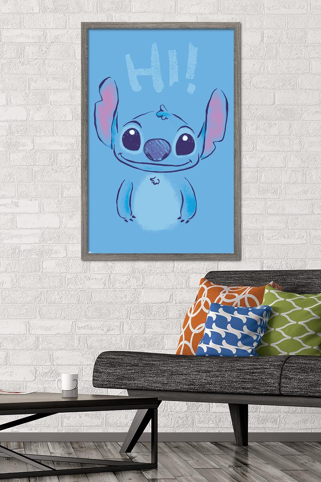 Trends International Disney Lilo And Stitch - Hi Wall Poster, 22.375'' X 34'', Barnwood Framed Version