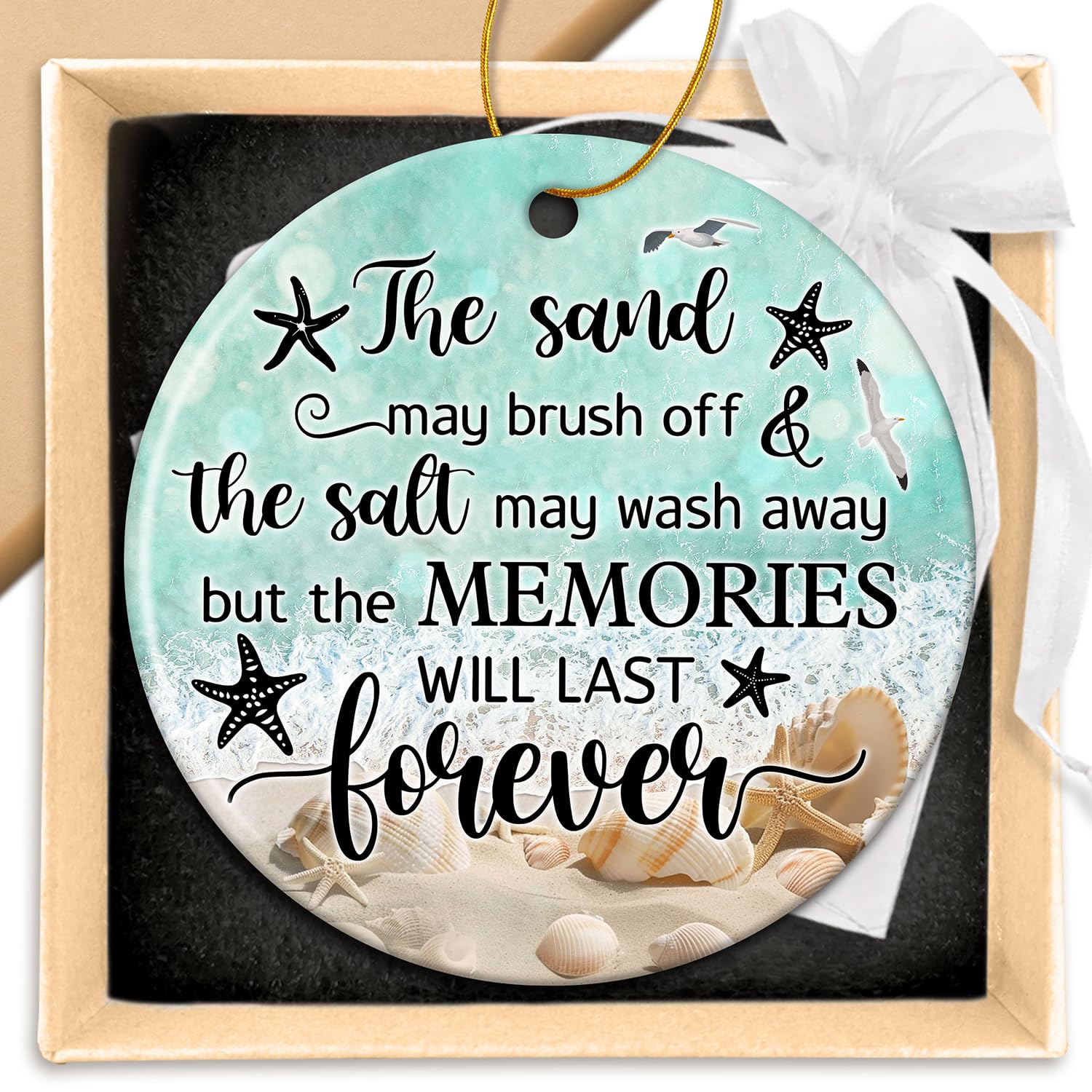 ZAGKOO Beach Themed Gift - Beach Gifts for Women - Beachy Ornaments - Decoration Gifts for Women, Men, Family, Friends - Beachy 