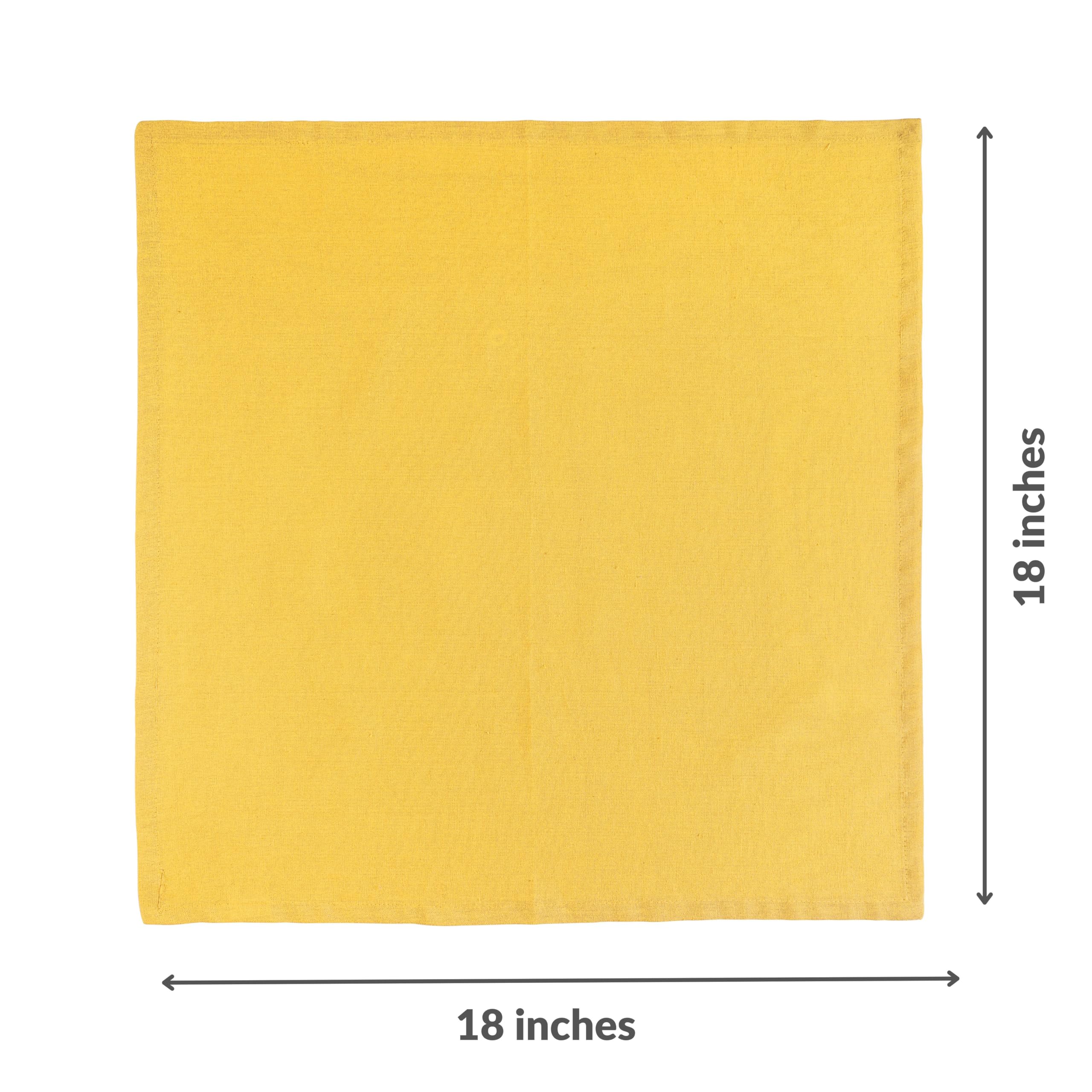 Fingercraft Cloth Napkins, Cotton Linen Blend Fabric 12 Pack, Premium Quality, Mitered Corners For Every Day Use Napkins Are Pre