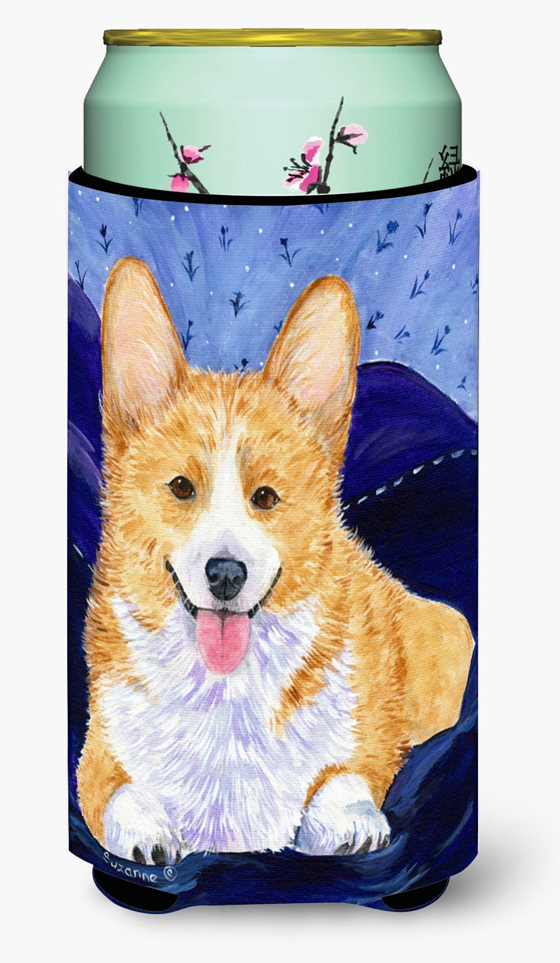 Caroline'S Treasures Ss8414Tbc Corgi Tall Boy Hugger Can Cooler Sleeve Hugger Machine Washable Drink Sleeve Hugger Collapsible I