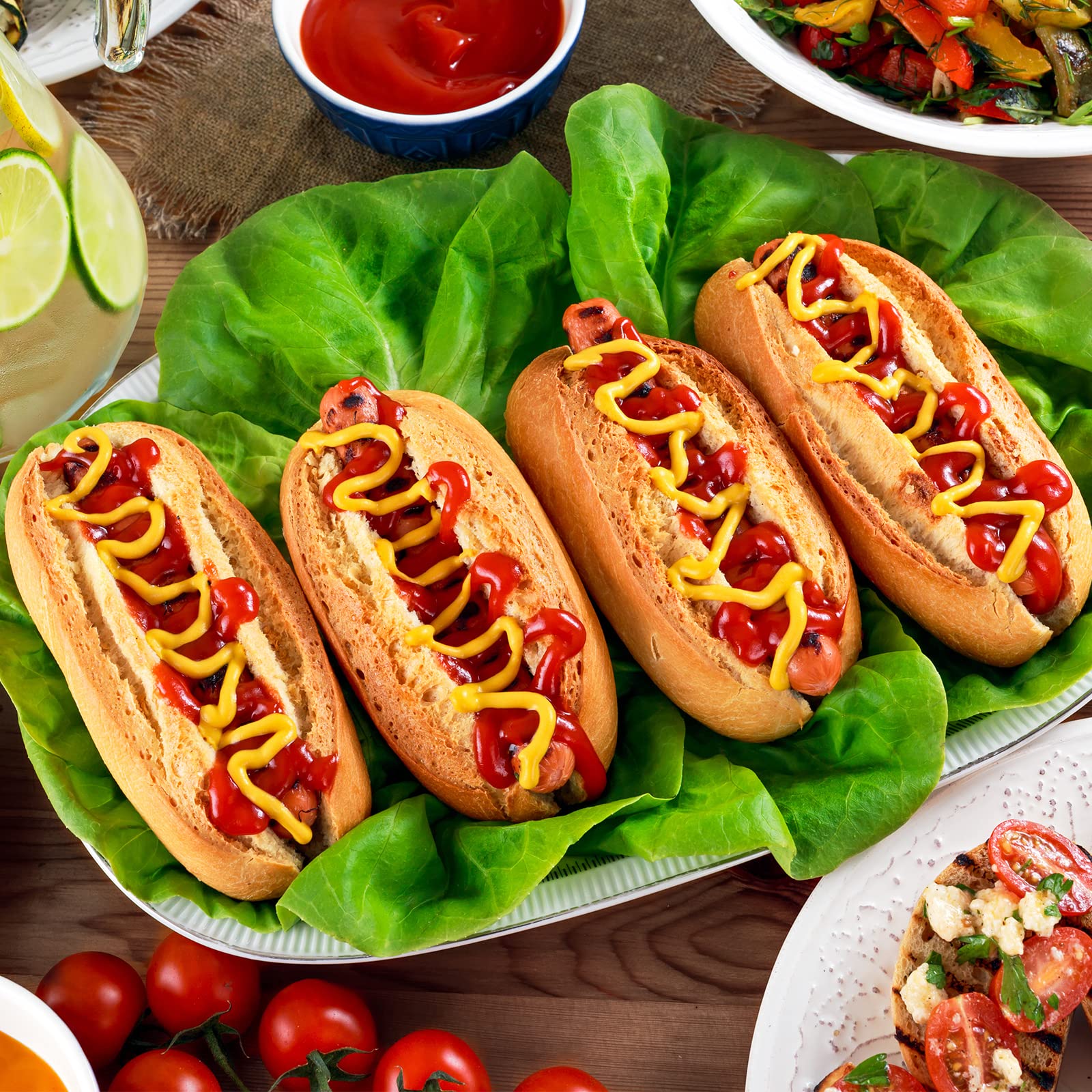 Dioycli Hot Dog Bun Mold Silicone French Baguette Bread Pan Perforated Sandwich Baking Form 12 Loaf Non-Stick Baking Liners Mat