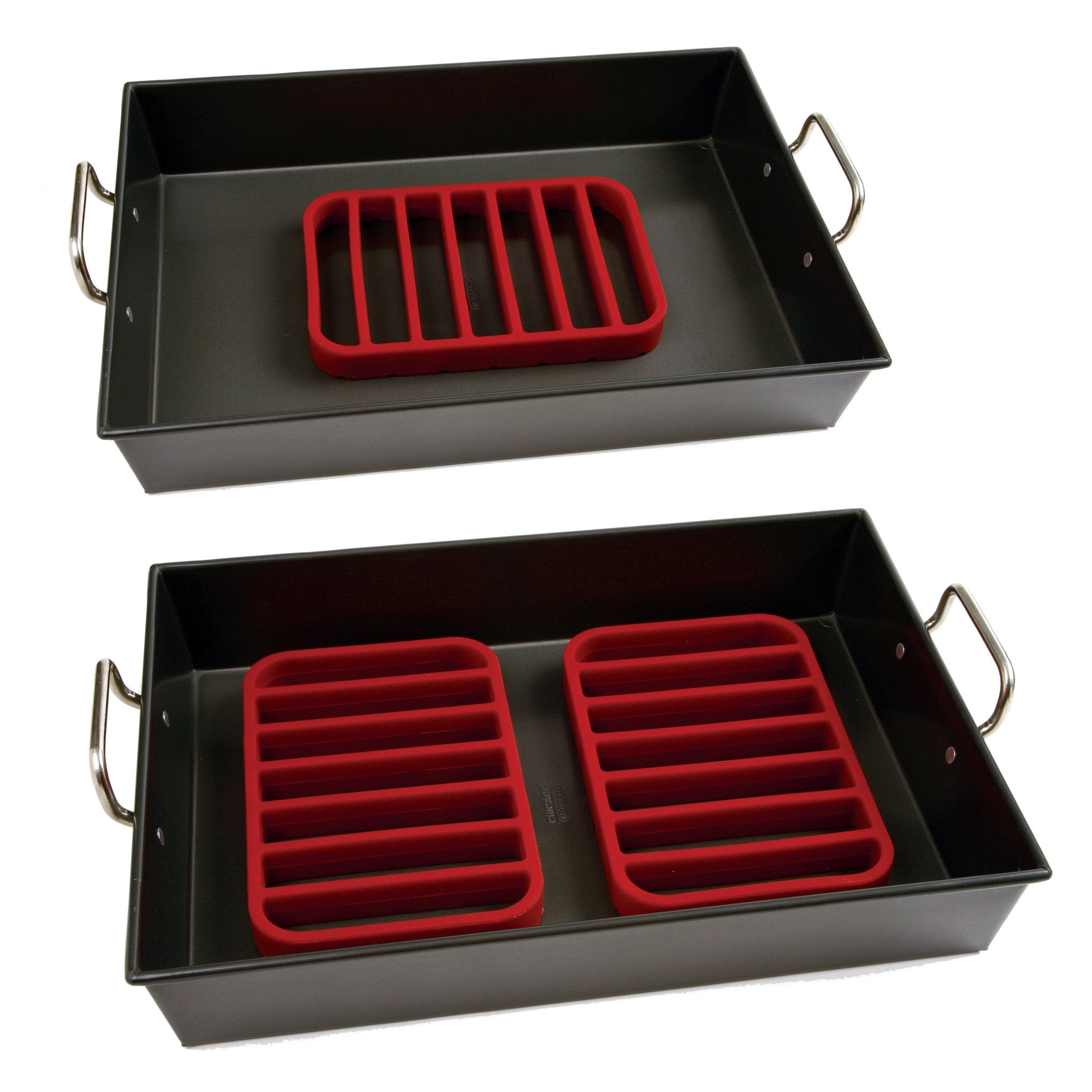 Norpro, Red Rectangle Silicone Roasting Rack, 1 Ea