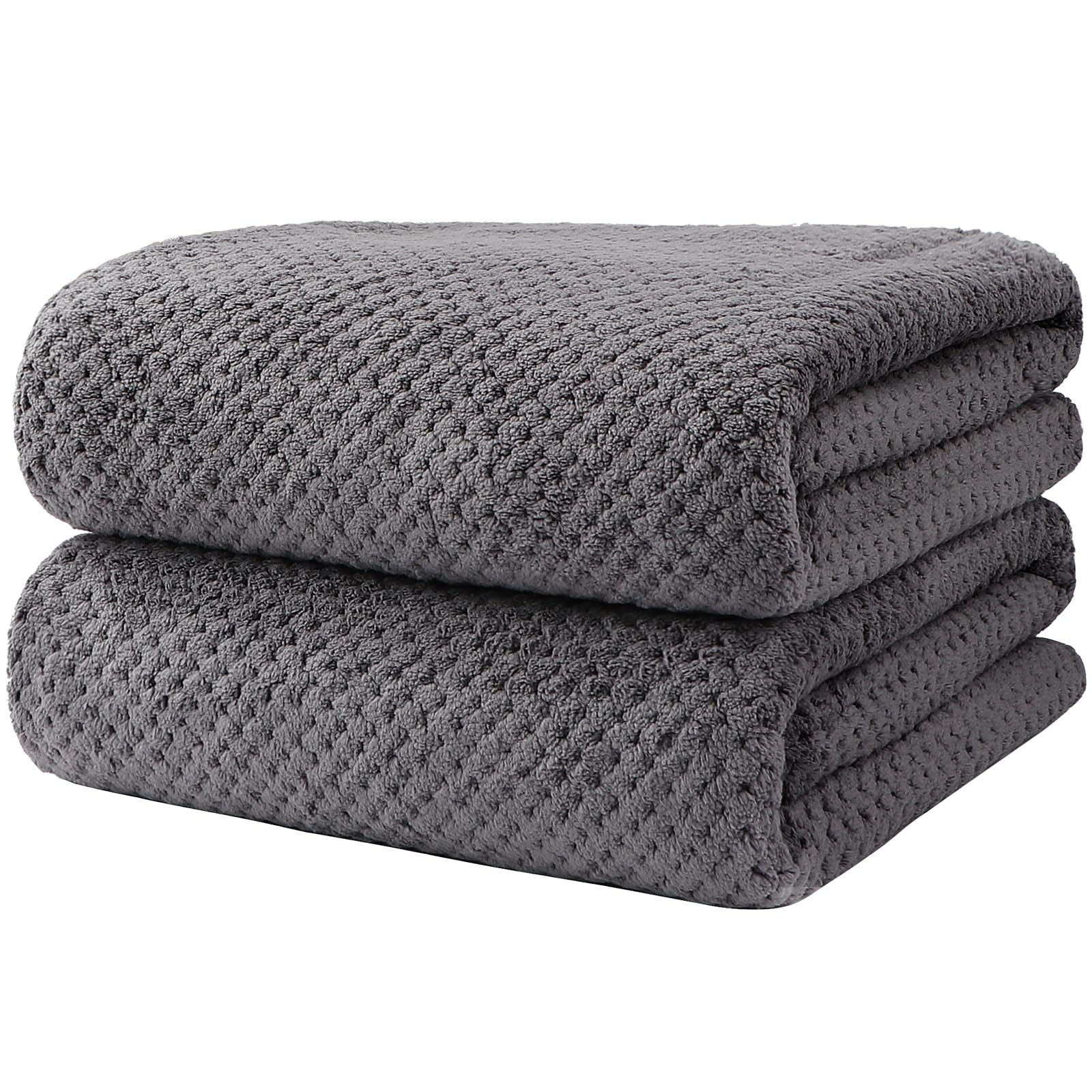 Homexcel Bath Towel Set Pack Of 2, (27 X 54 Inches) Microfiber Ultra Soft Highly Absorbent Bath Towel, Lightweight And Quick Dry