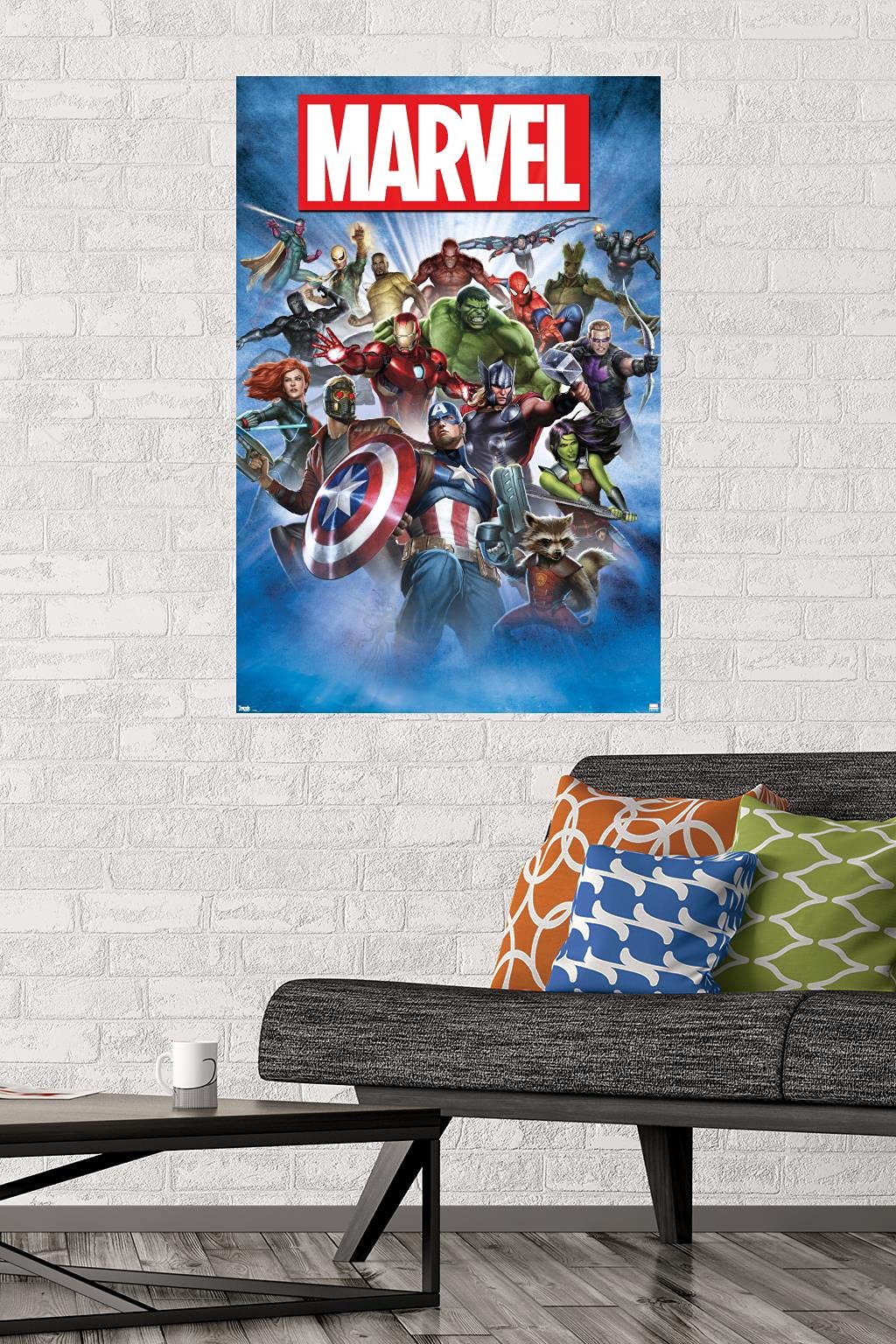 Trends International Marvel Comics - Group Shot Wall Poster, 22.375'' X 34'', Premium Unframed Version