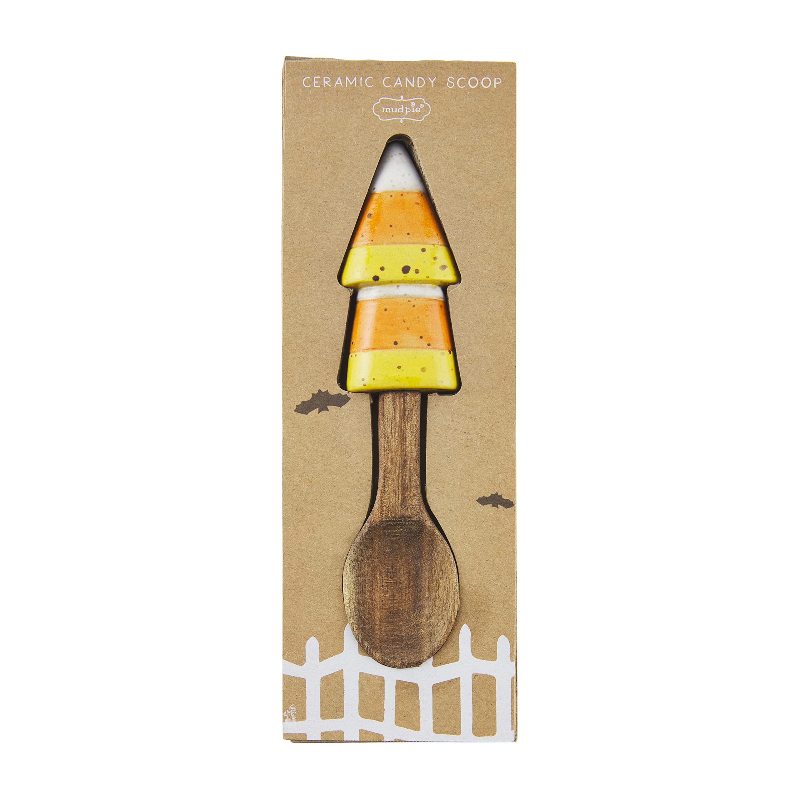 Mud Pie Halloween Scoop, Candy Corn, 5''