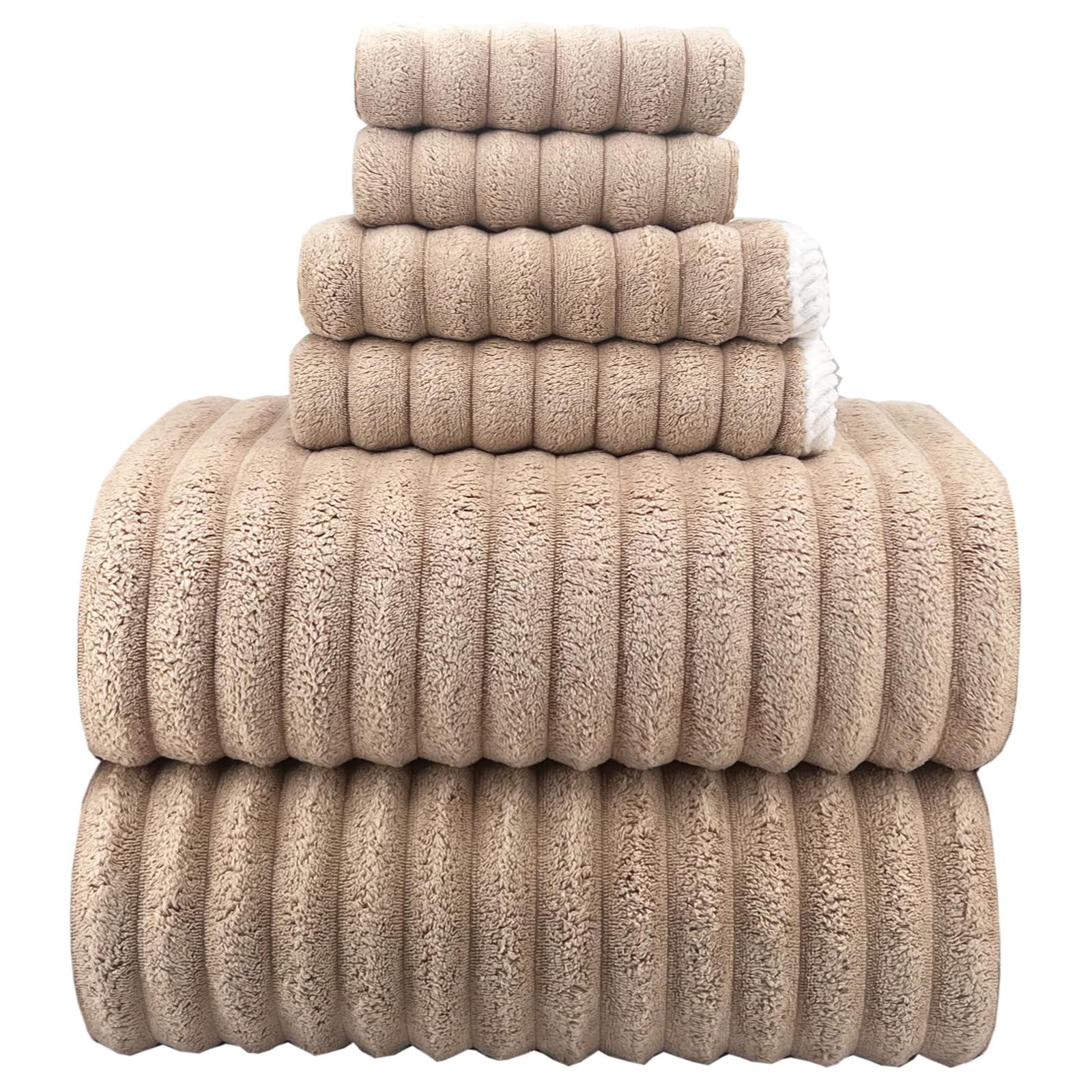 Ytyc 39X78 Inches Oversized Bath Sheets Towels Set Large Towels For Bathroom Luxry Plush Super Soft Absorbent Stripe Hanging Loo
