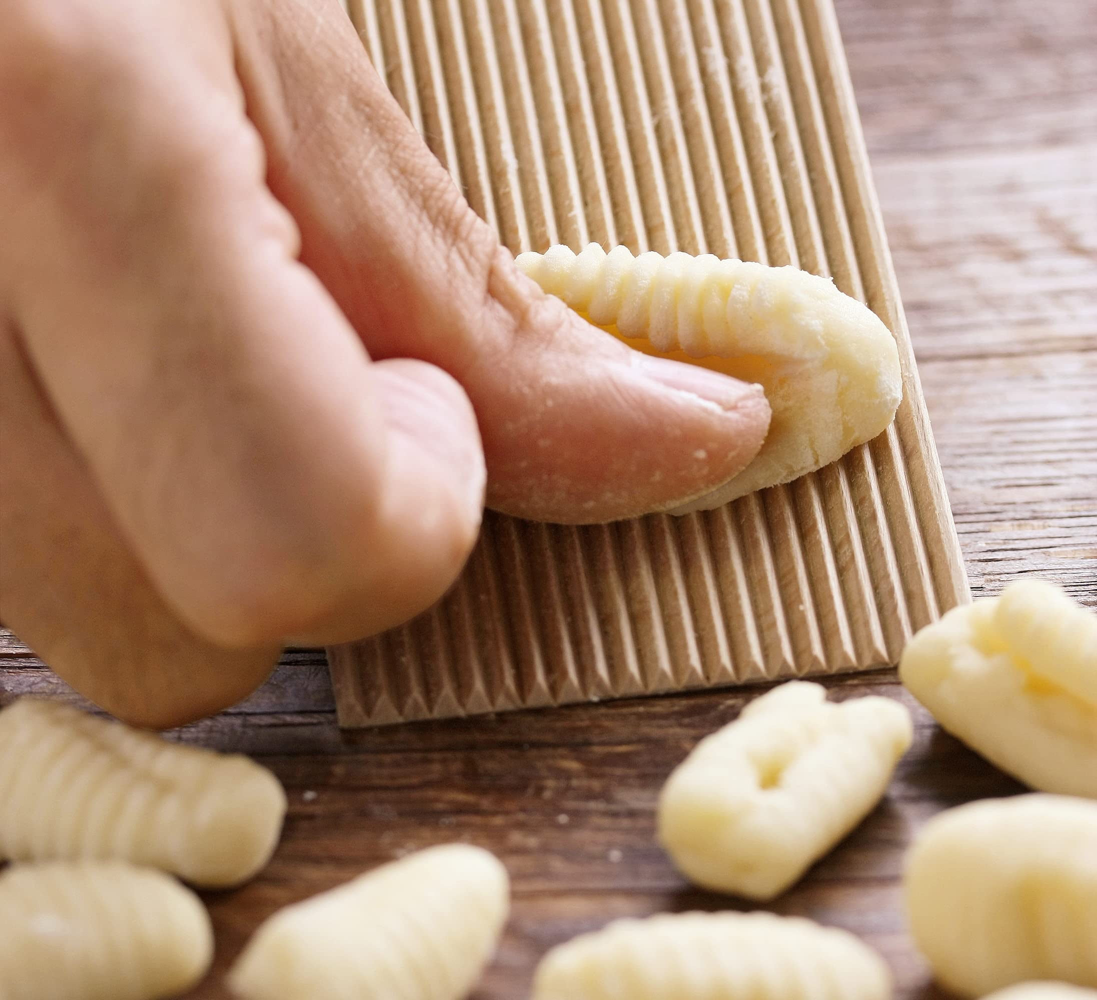 Kchenprofi Pastacasa Wooden Grooved Board For Making Homemade Gnocchi, 8.25'' X 4'', Natural