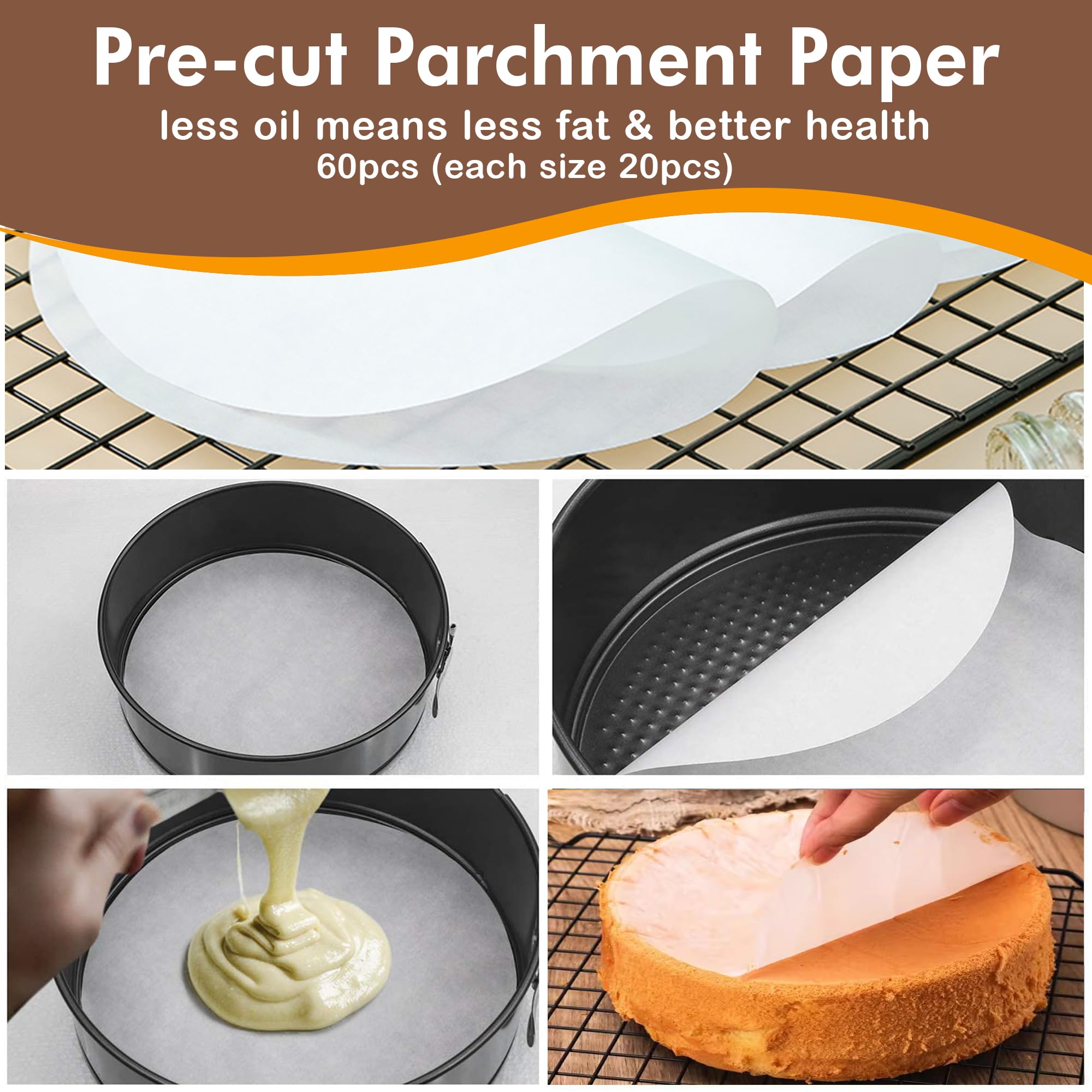 Molgree Springform Pans, 3Pcs (7'' 9'' 11'') Nonstick Leakproof Cheesecake Pan Springform Pan Set With Removable Bottom, Spring