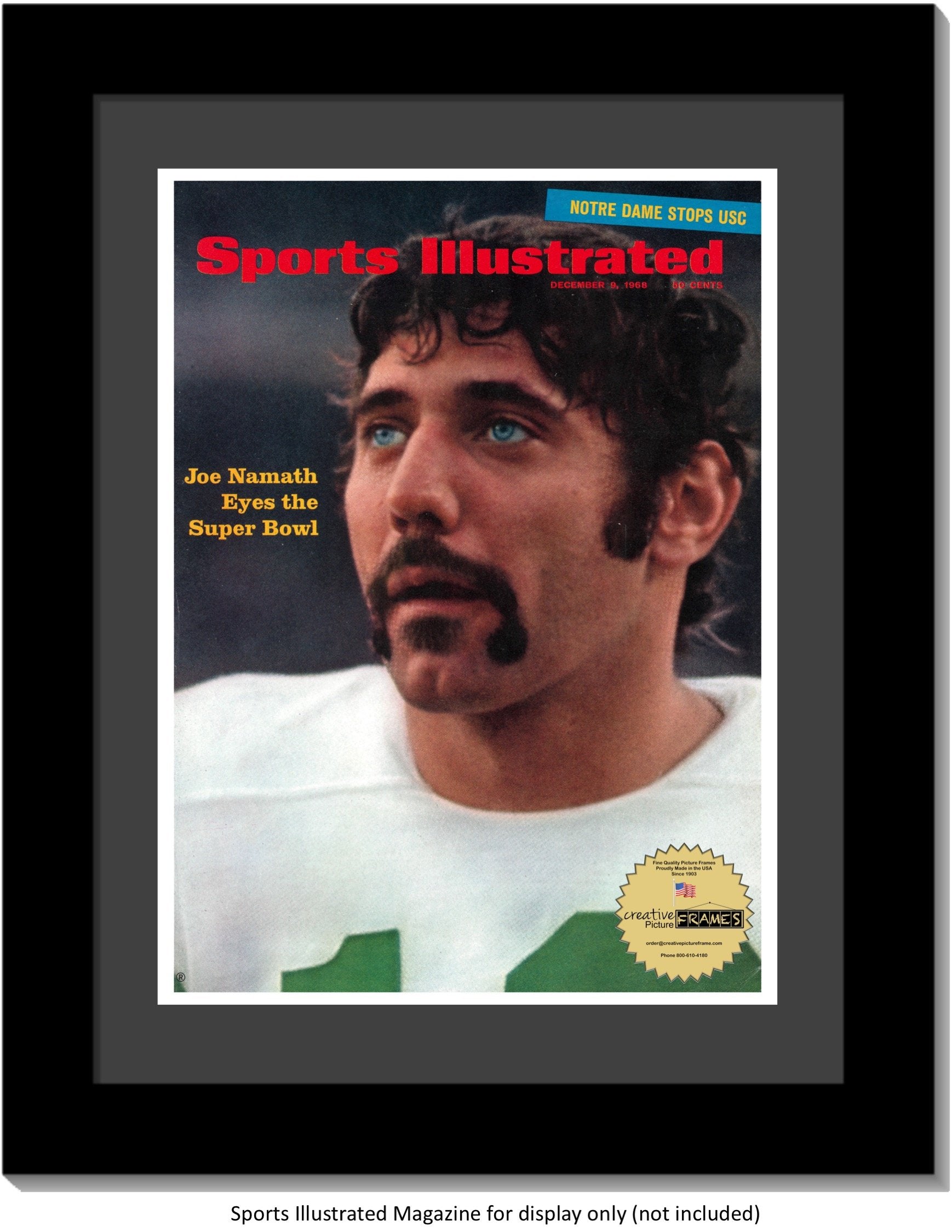 Creative Picture Frames 8.25 x 11 Sports Illustrated Magazine Display Frame, Suitable for Up to 1970 Collectors Edition Sports 