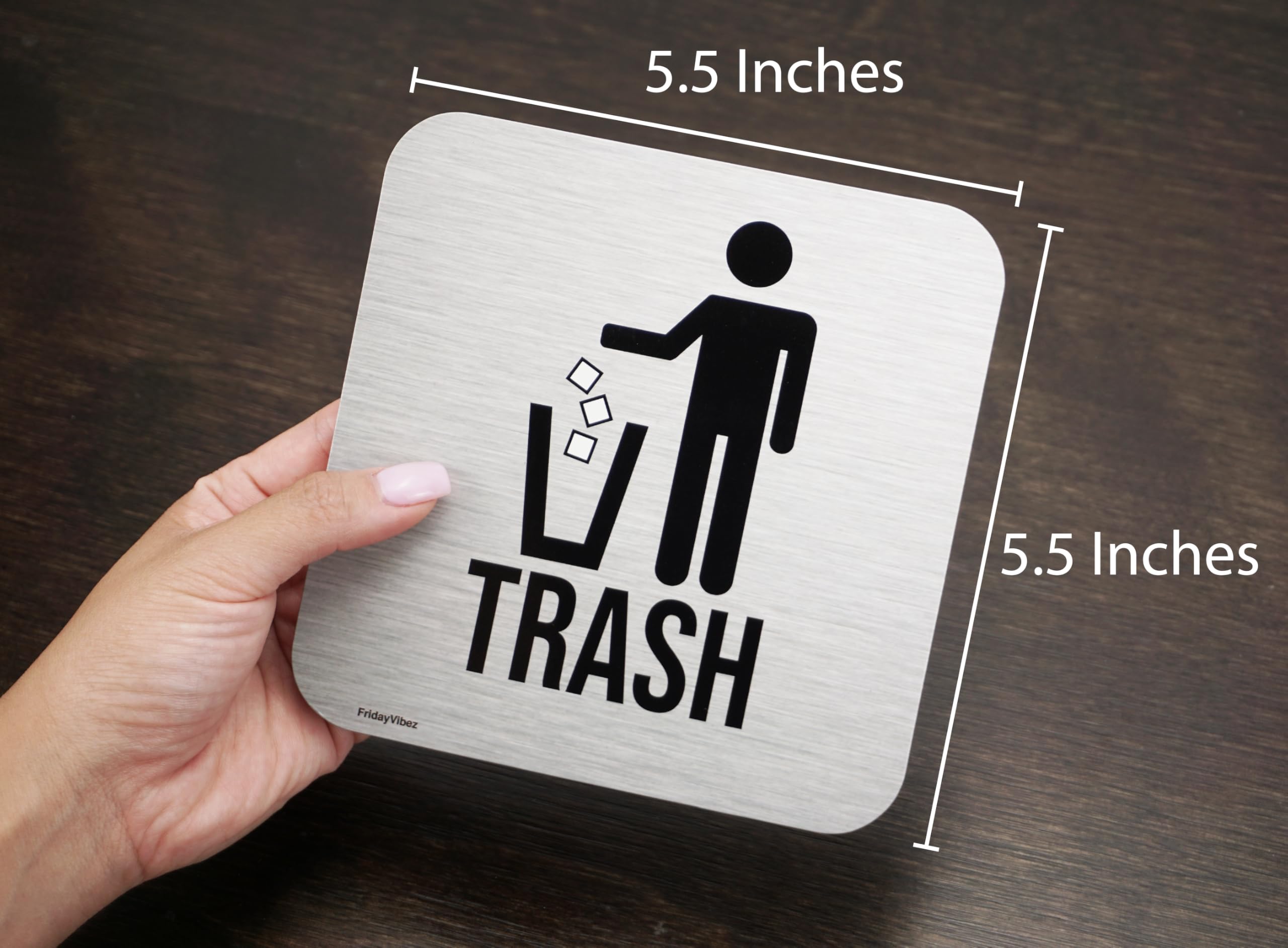 Recycle And Trash Magnets For Kitchen Trash Cans And Recycling Bins, Indoor Trash And Recycle Magnet Combo For Garbage Can Logo