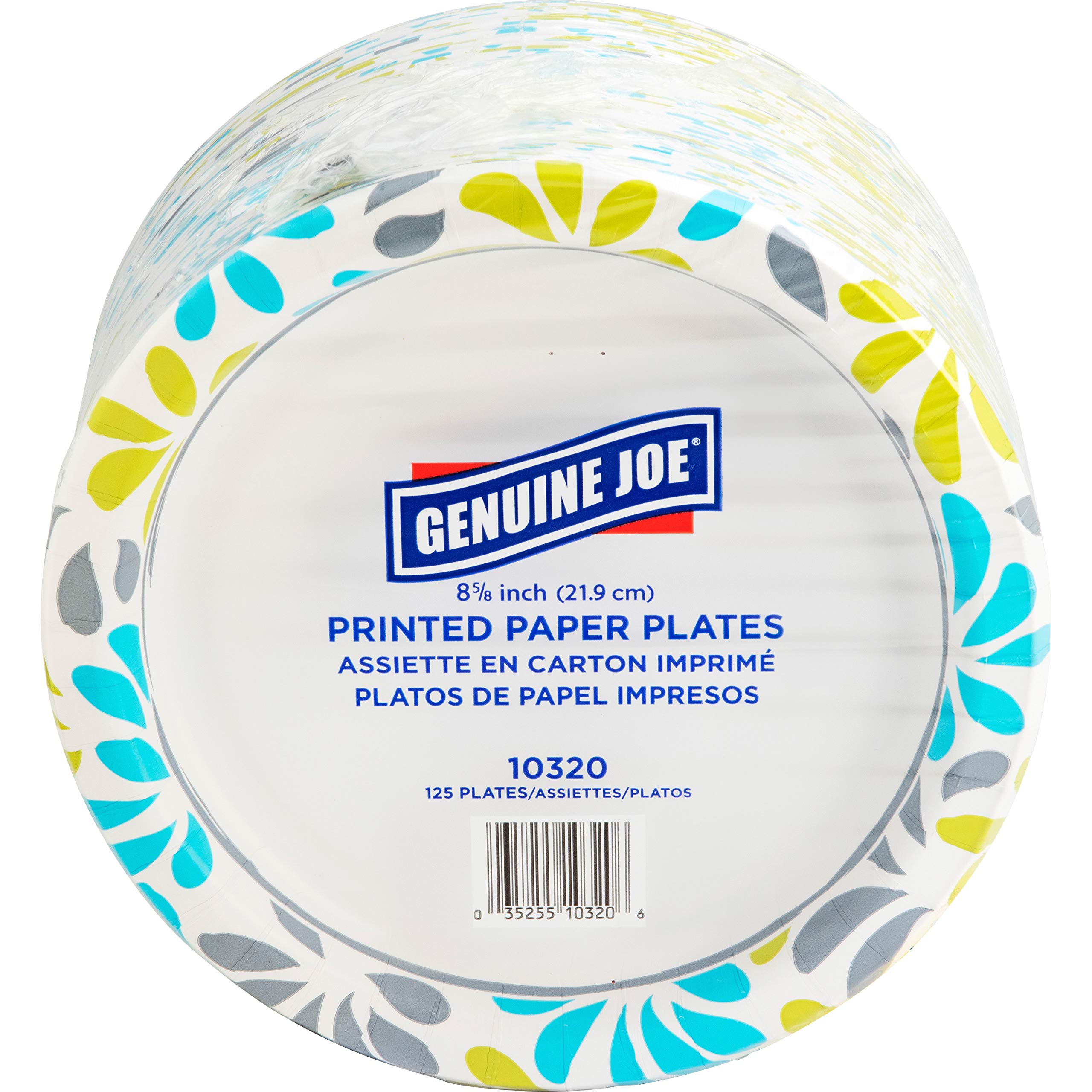 Genuine Joe 9'' Paper Plates (Pack Of 125)