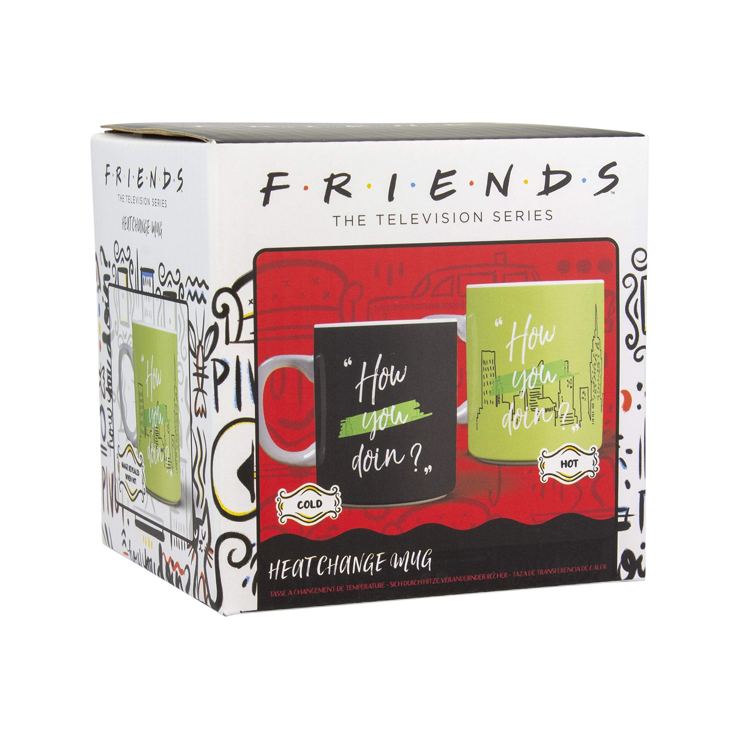 Paladone Products 97C8Afff34 Friends-How You Doin Thermosensitive Mug, Ceramic