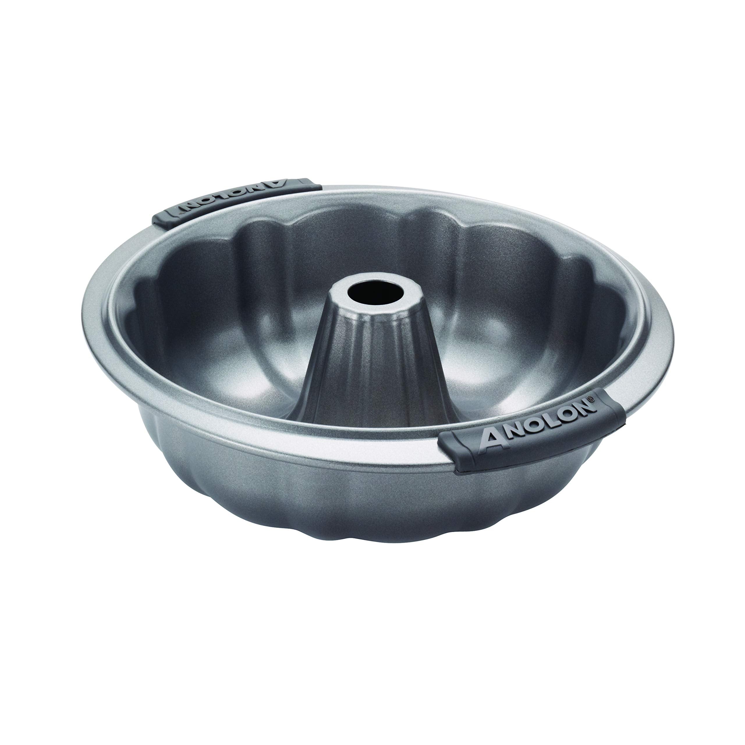 Anolon Advanced Nonstick Fluted Mold Baking Pan, 9.5 Inch, Gray, Carbon Steel