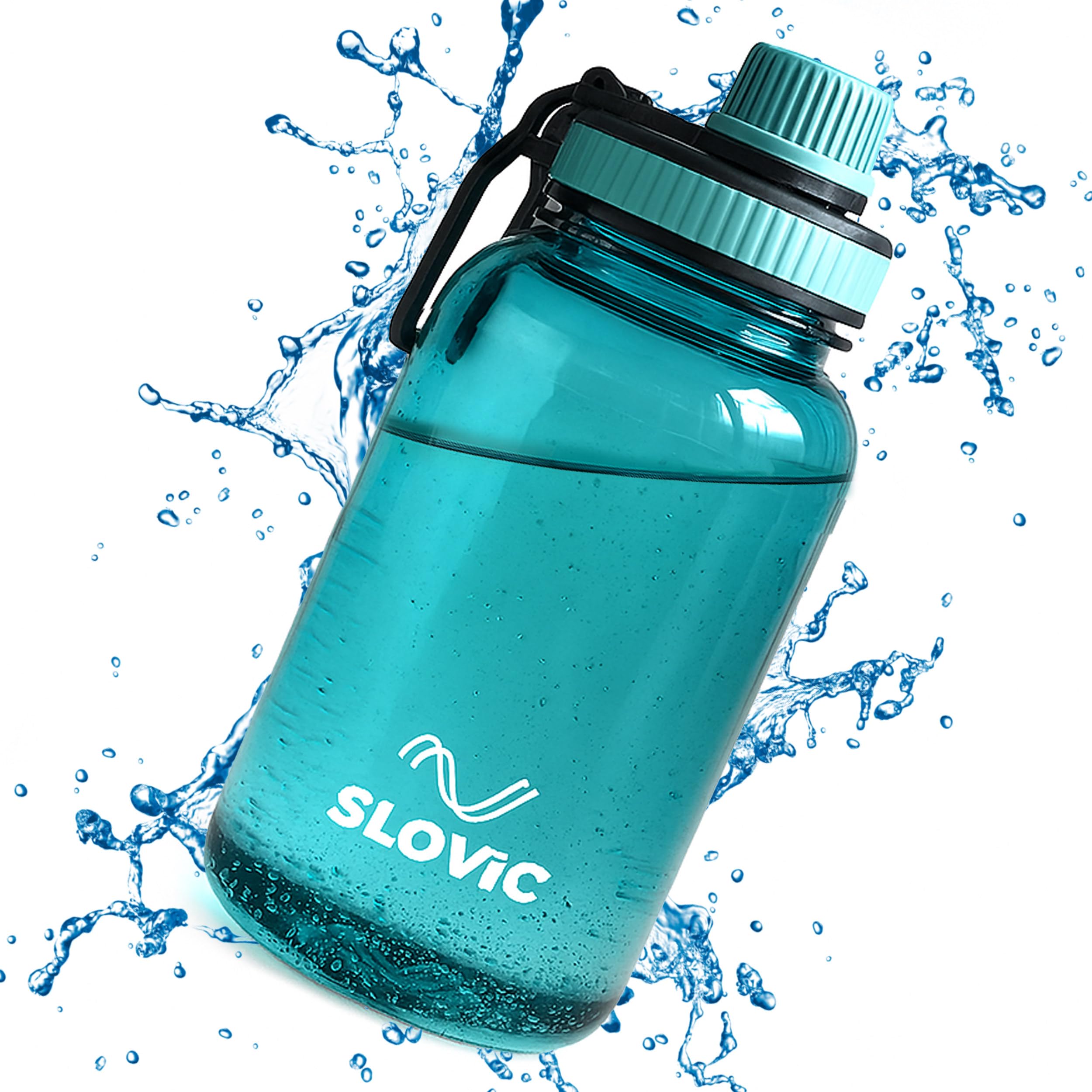 Slovic Water Bottle With Screw Cap [600 Ml] | Leaf-Proof Gym Bottles For Adults | 100% Bpa Free Water Bottle For School Kids | I