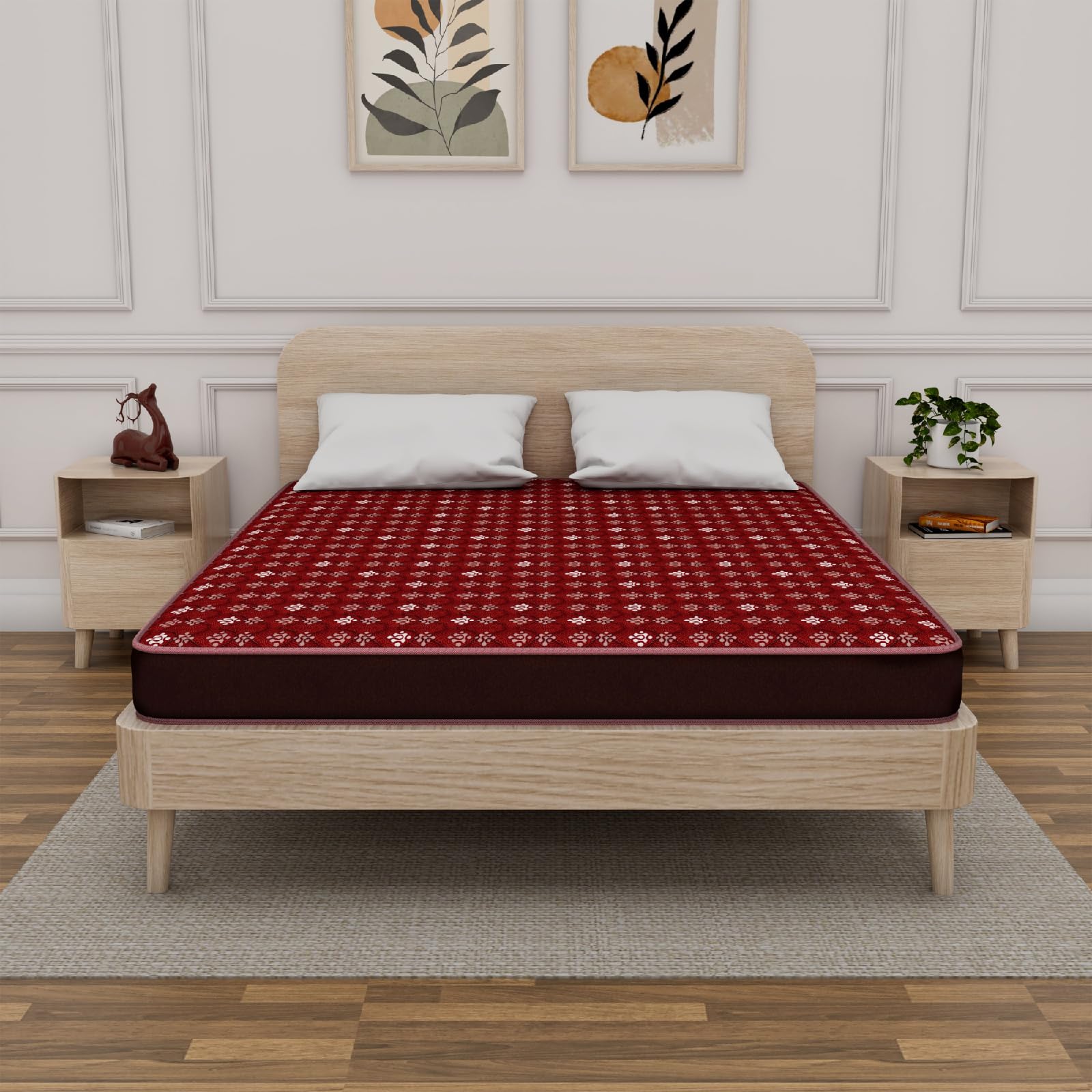 Centuary Mattresses Tuff 2.0 6Inch Double Size Back Support Reversible Rebonded Foam Mattress (72x48x6)