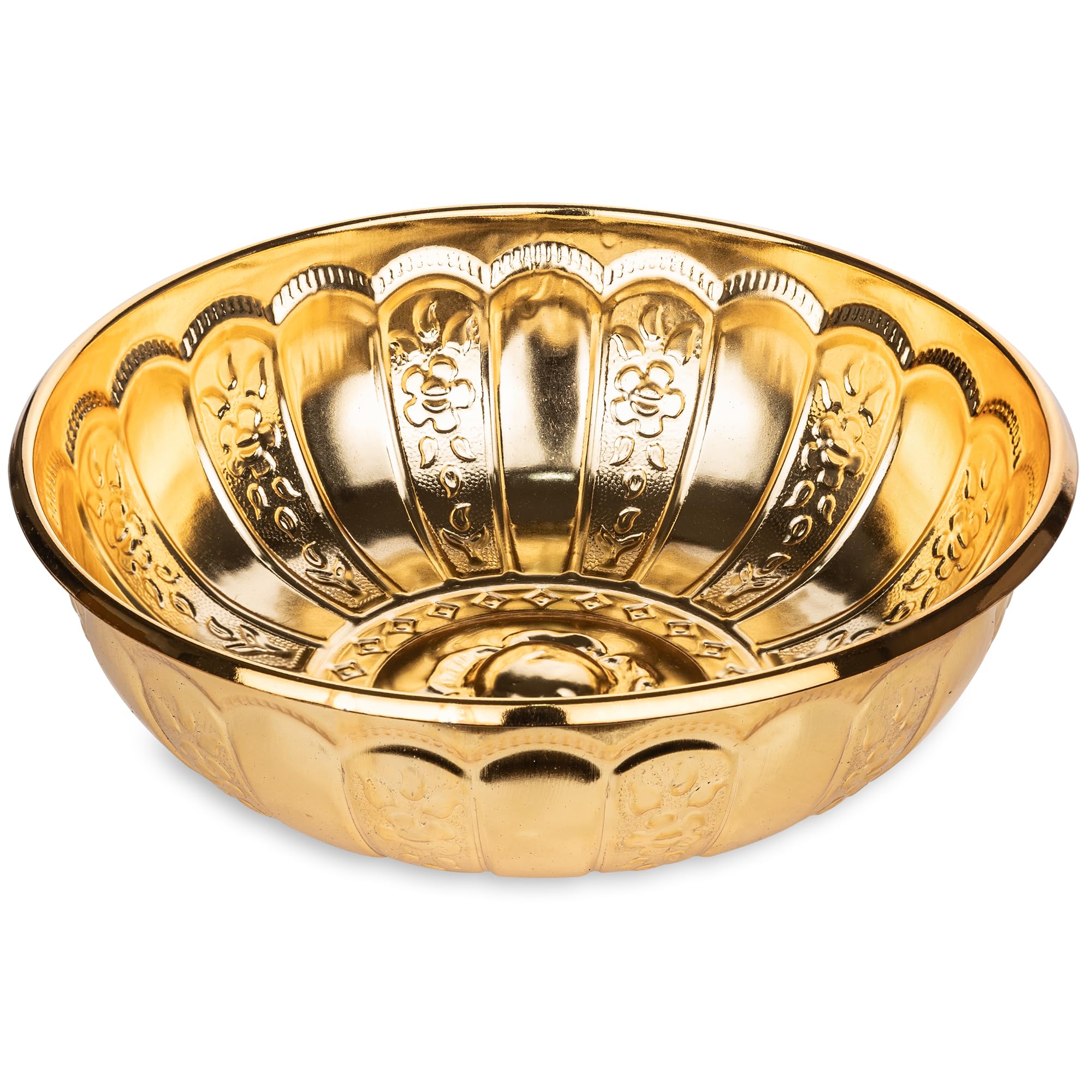 Alisveristime 1.06 Qt Turkish Hammam Bath Bowl, Traditional Metal Construction, Diameter 7.87, Height 2.36 - Multiple Colors Ava