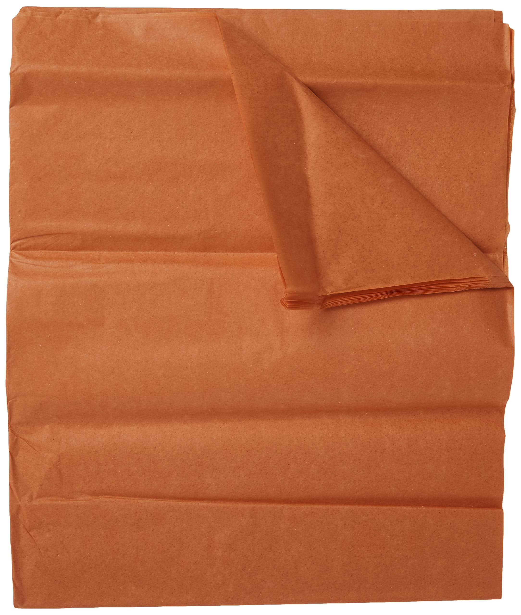Solid Orange Tissue Sheets - 20'' X 26'', 10 Count - Perfect Colorful Gift Wrapping & Craft Supplies