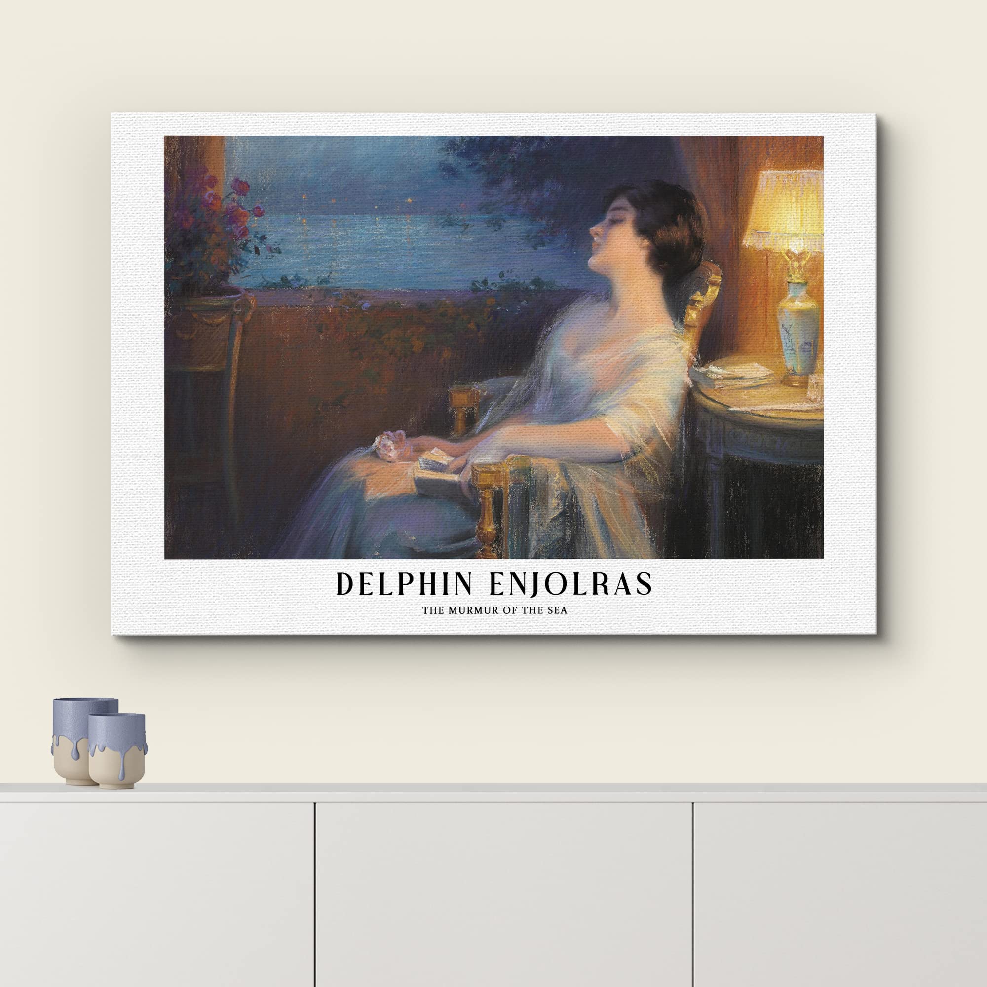Wall26 Canvas Print Wall Art The Murmer Of The Sea By Delphin Enjorlas Historic Classical Illustrations Fine Art Decorative Vint