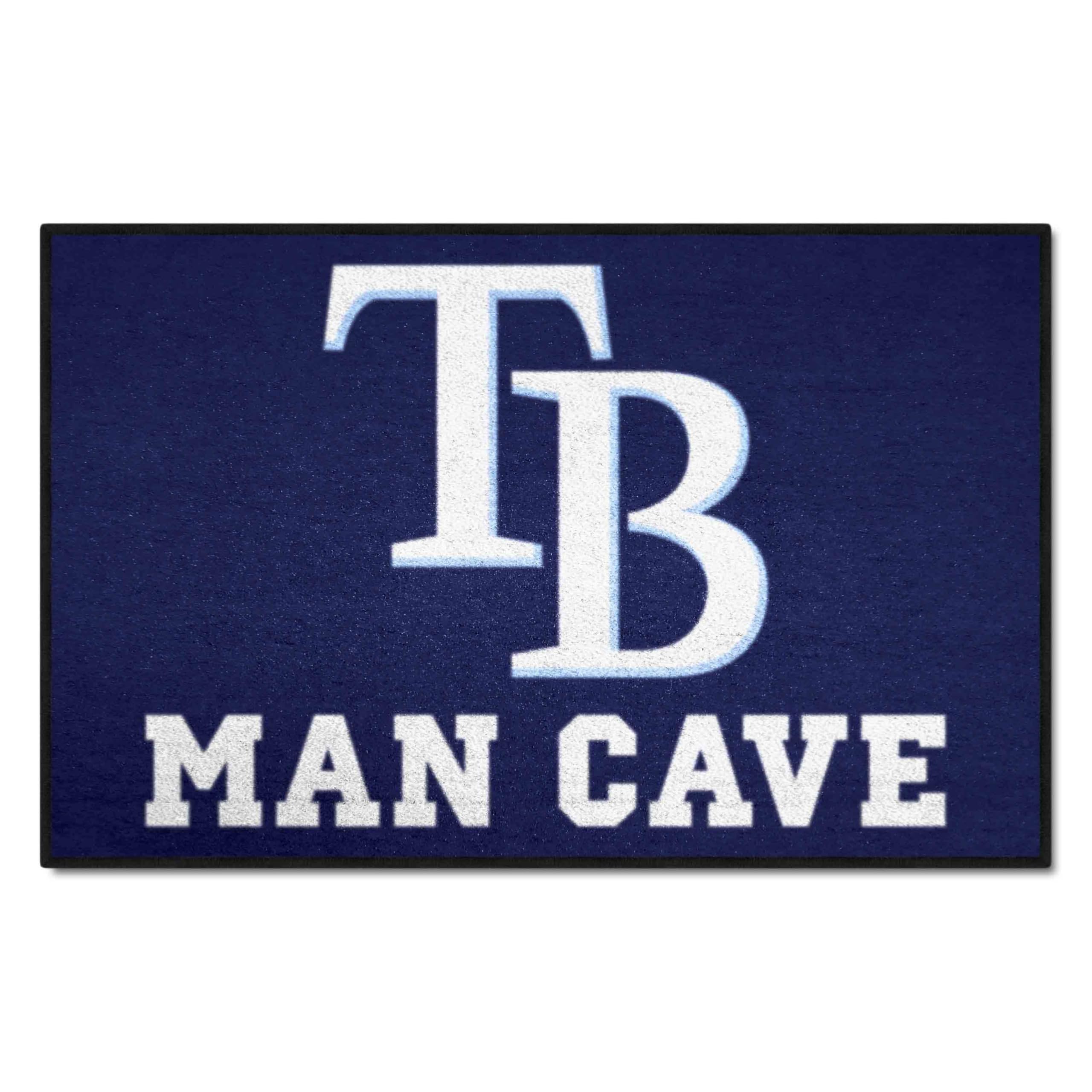 FANMATS MLB - Tampa Bay Rays Man Cave Starter Rug 19x30