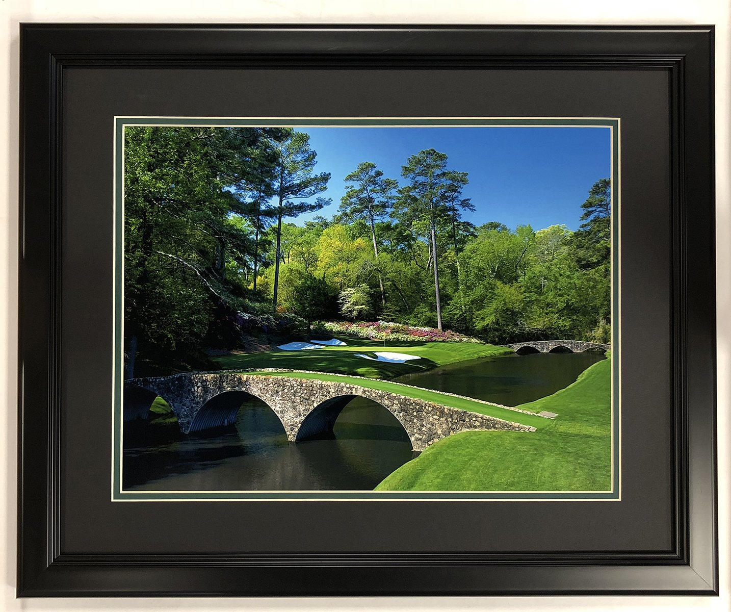 Legends Never Die Augusta National 12th Hole at The Masters Collectible | Framed Photo | Wall Art Decor - 18x22