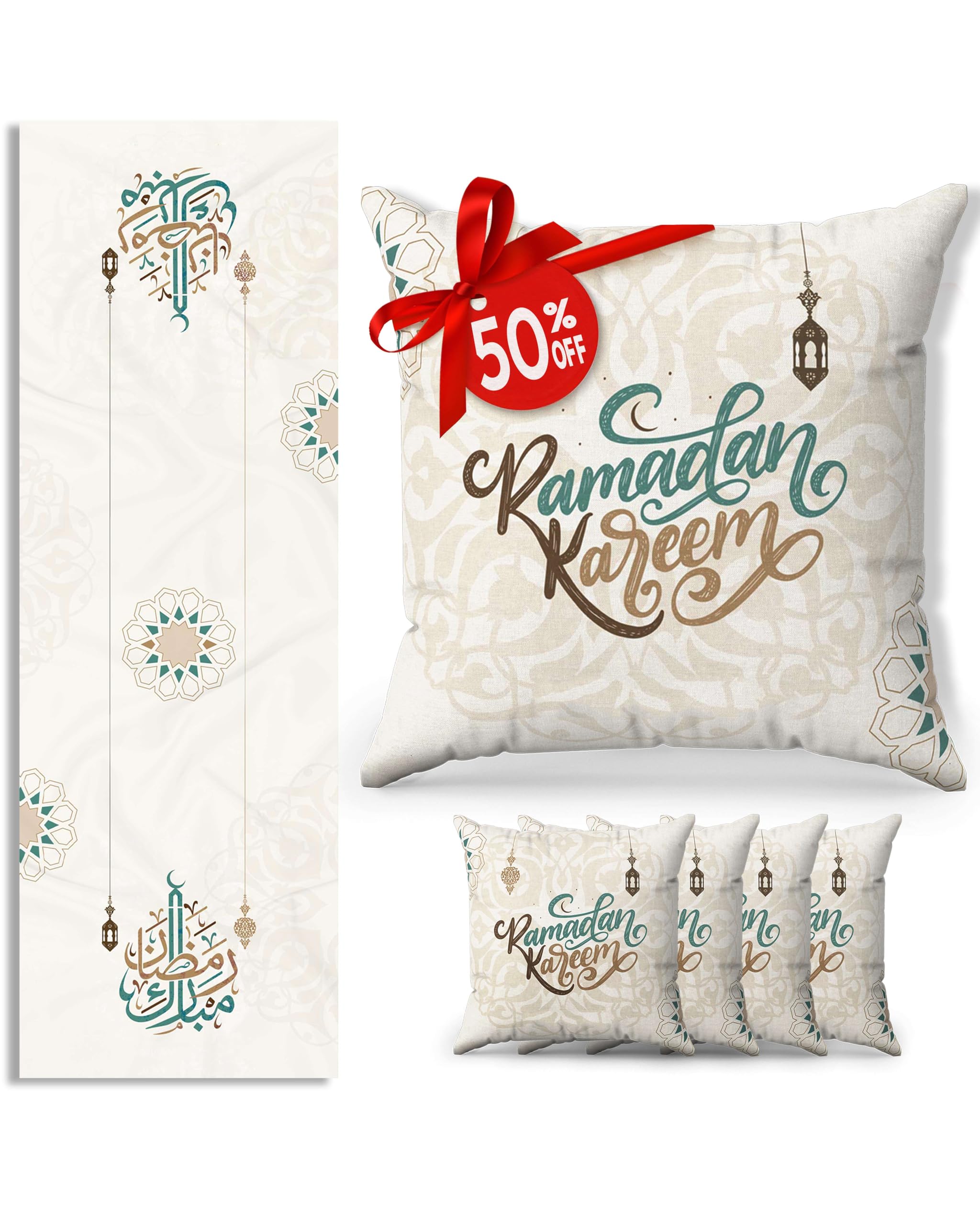 Oleek Decorations For Home - Table Runner & 4Pcs Pillow Covers 18X18 Inches - Decorations For Table - Gifts - Decor 2025