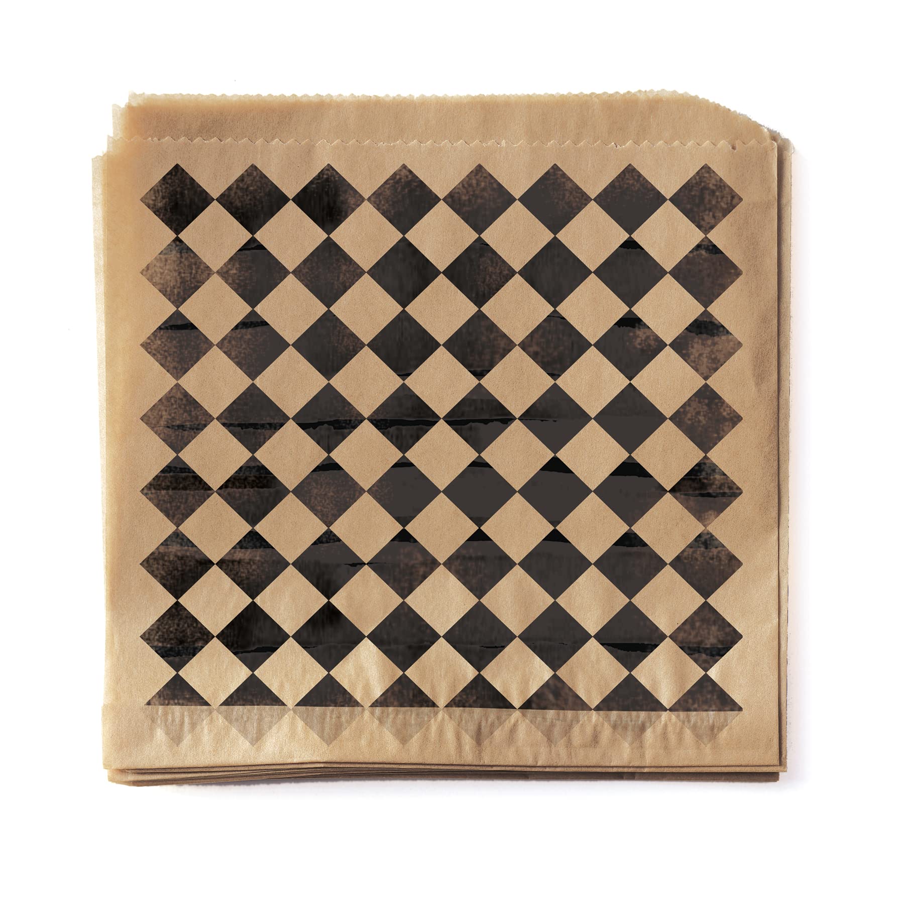G.E.T. P-BKC-77-BR Brown 7 x 7 Food-Safe Double-Open Bag / Wire Cone Basket Liner Paper Food-Safe Tissue Liners Collectio (2000 