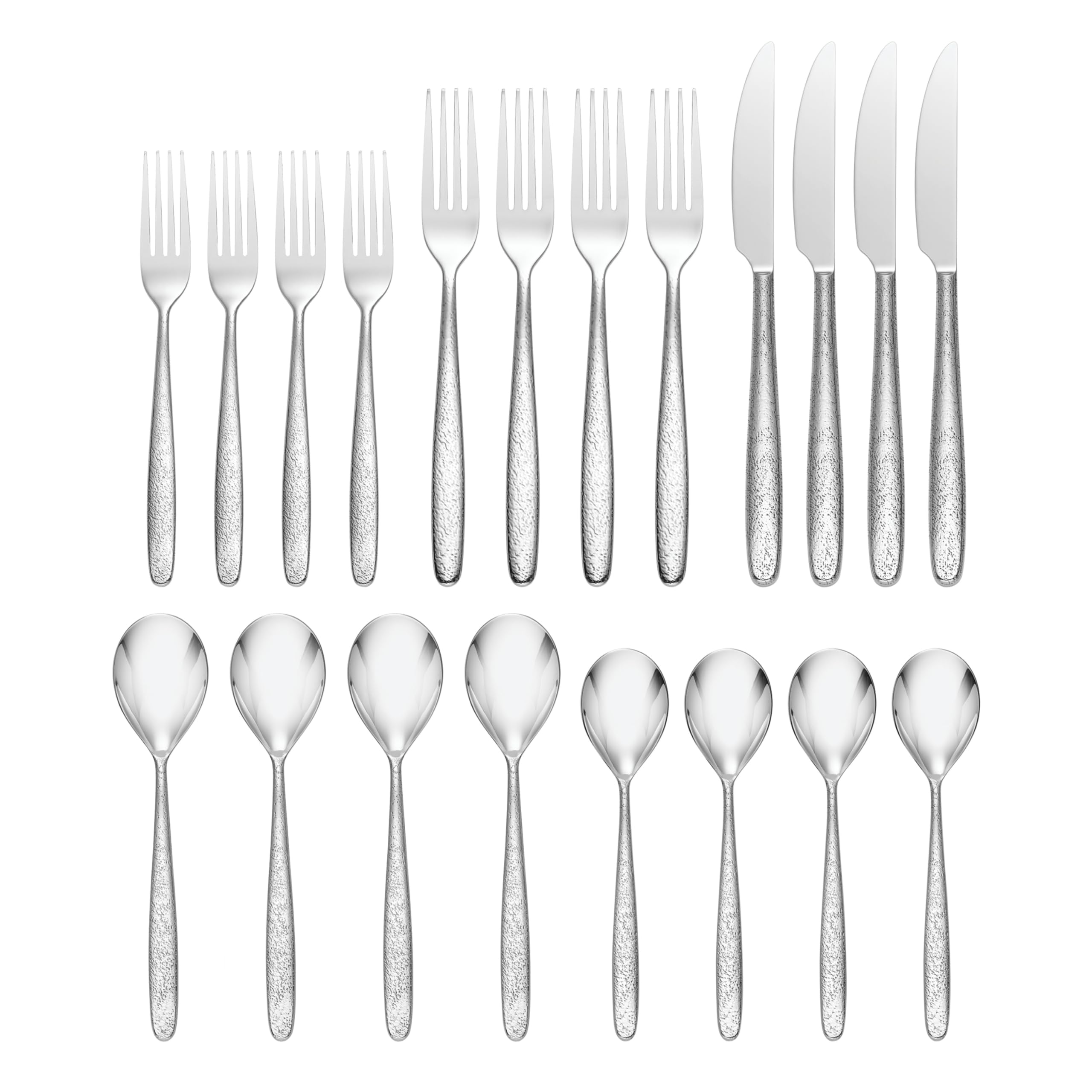 Oneida 894755 Storm 20 Piece Everyday Flatware Set, Service For 4