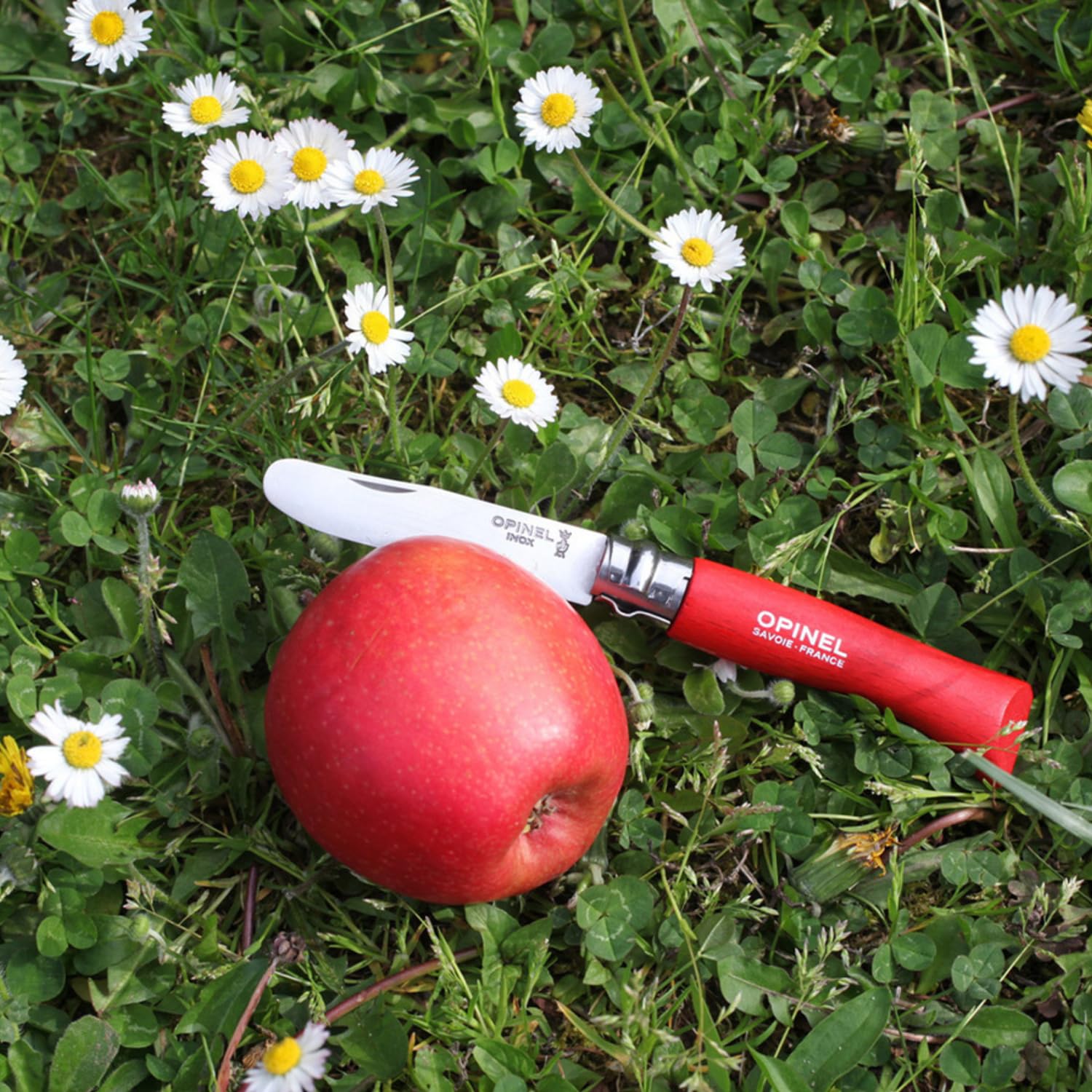Opinel No 7 Round End Safety Red