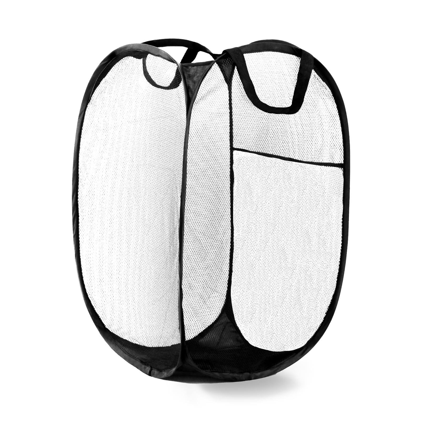 Lxlovesm Pop Up Hamper, Mesh Popup Laundry Hamper, Clothes Basket, Collapsible Hamper For Laundry, Foldable Hamper For Travel An