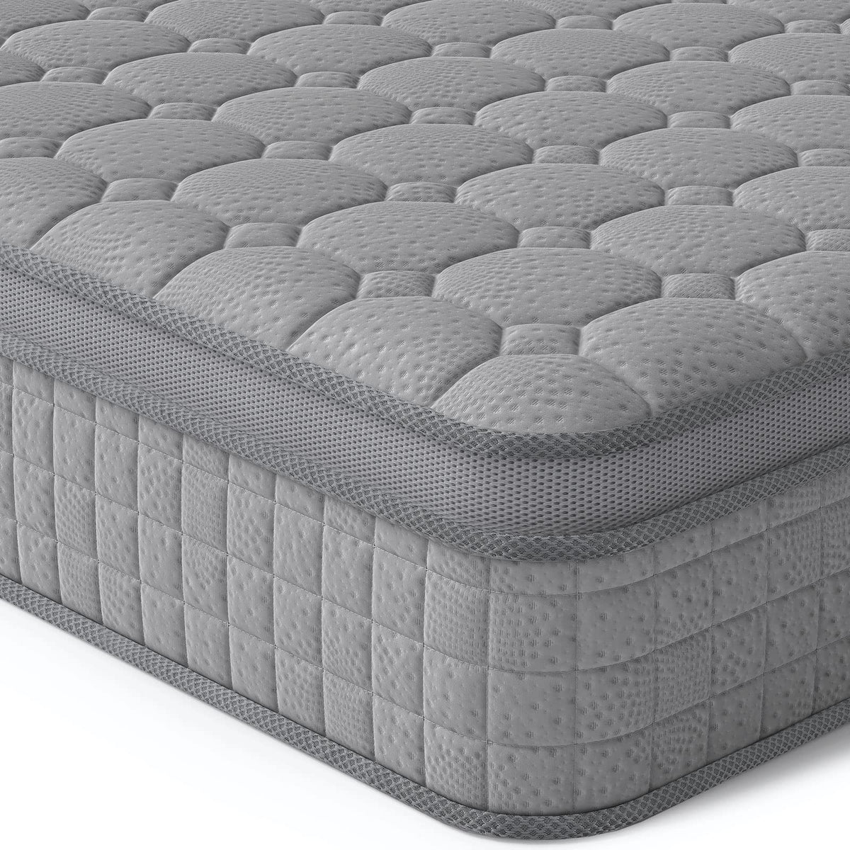 Vesgantti 12 Inch Multilayer Hybrid California King Mattress - Multiple Sizes & Styles Available, Ergonomic Design With Memory F